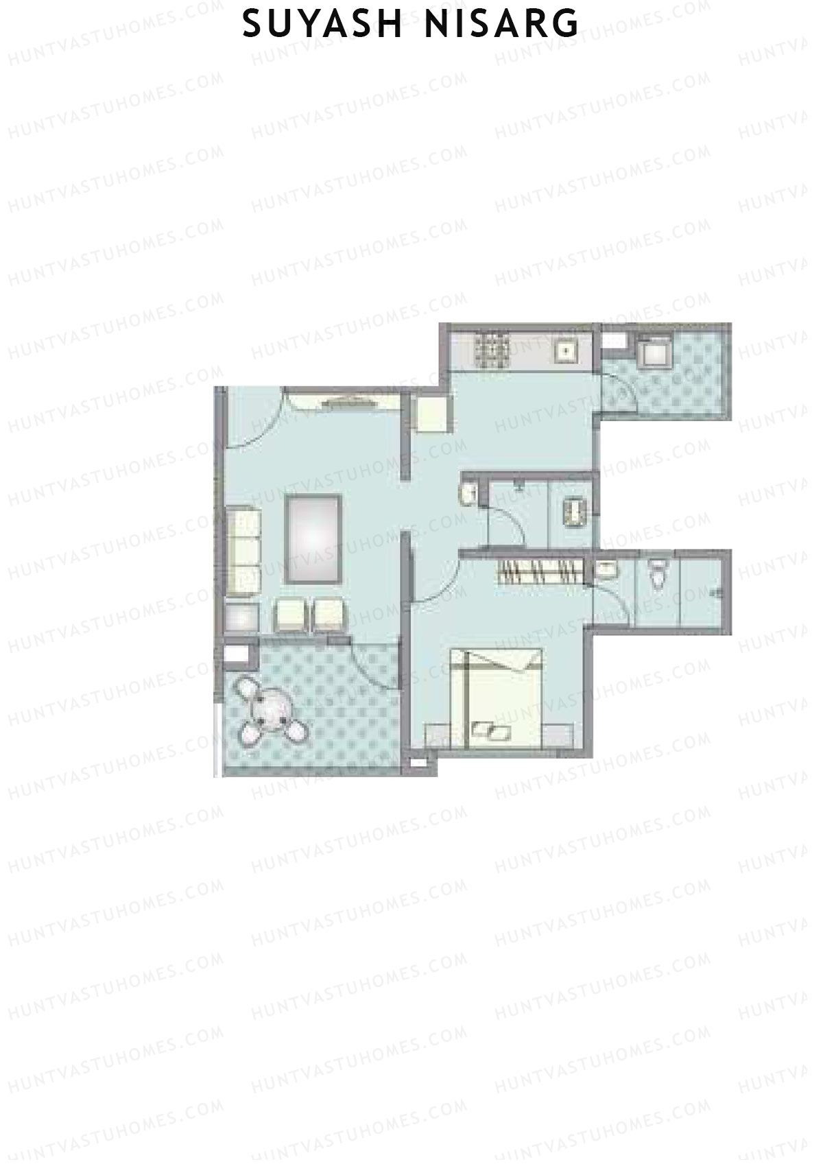 Suyash Nisarg Tower D Unit 3 Floor Plan