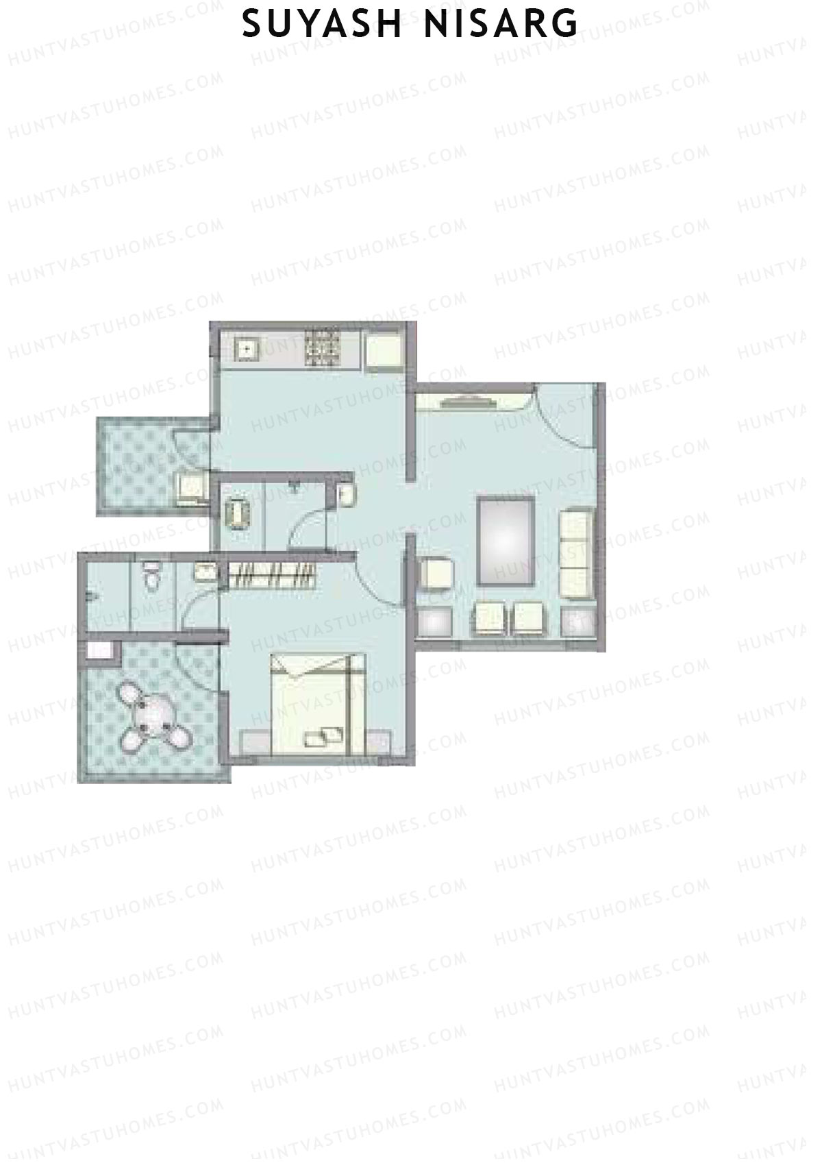 Suyash Nisarg Tower D Unit 4 Floor Plan