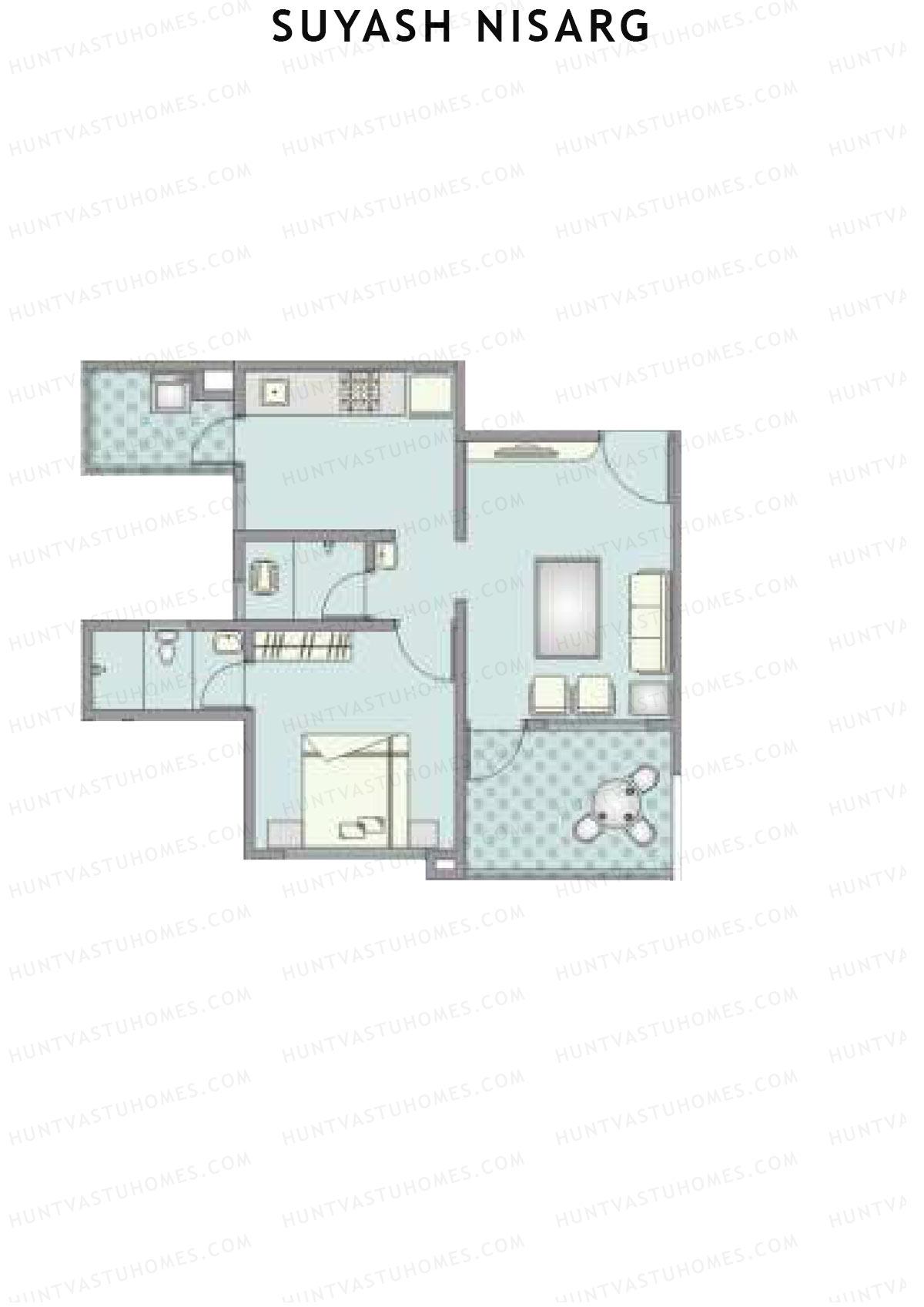 Suyash Nisarg Tower D Unit 4 Floor Plan