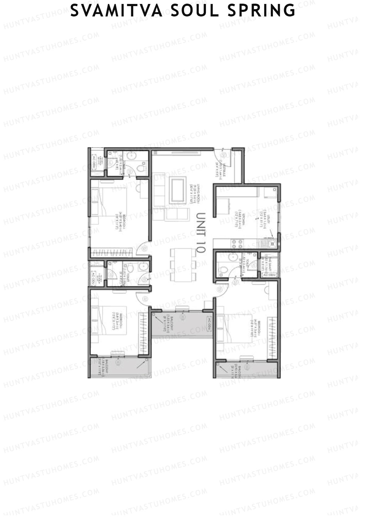 Svamitva Soul Spring Tower 2 Unit 10C Floor Plan