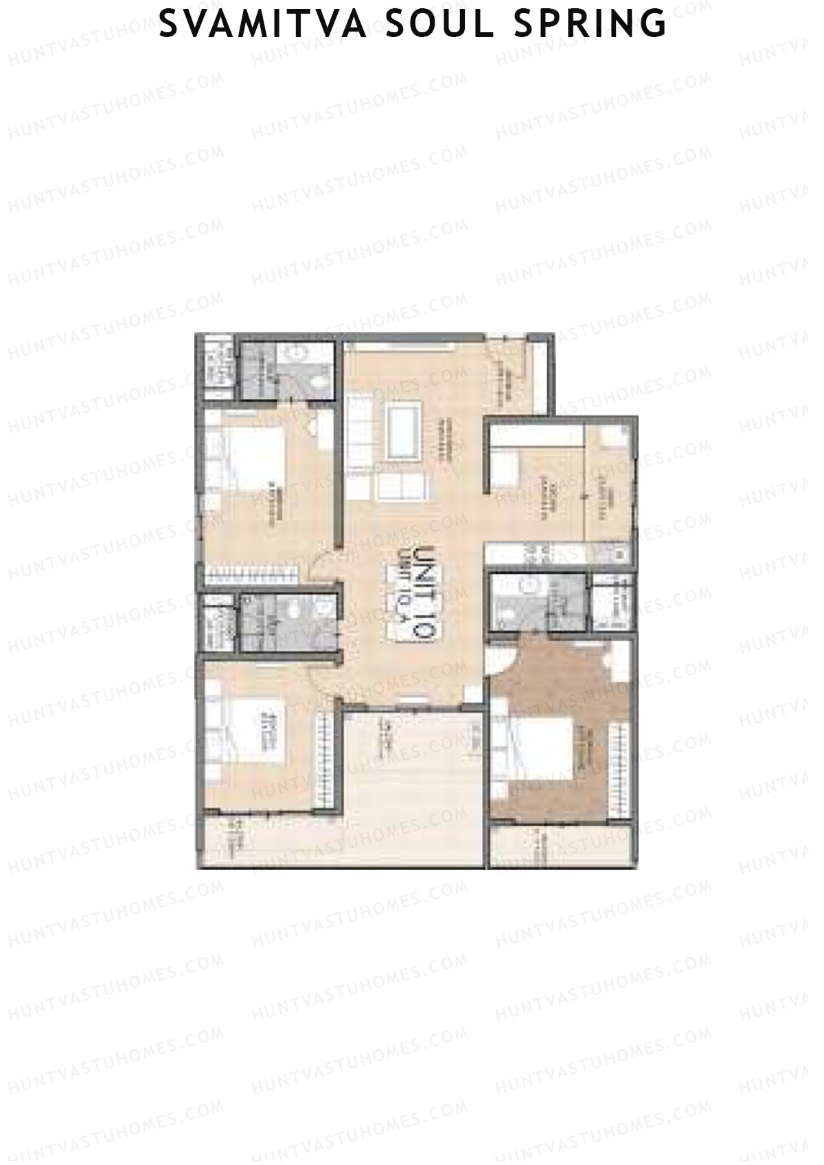 Svamitva Soul Spring Tower 3 Unit 10A Floor Plan