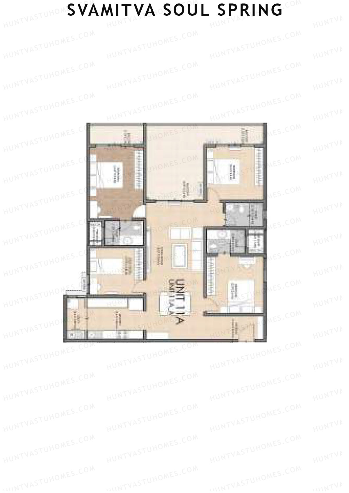 Svamitva Soul Spring Tower 3 Unit 11A Floor Plan