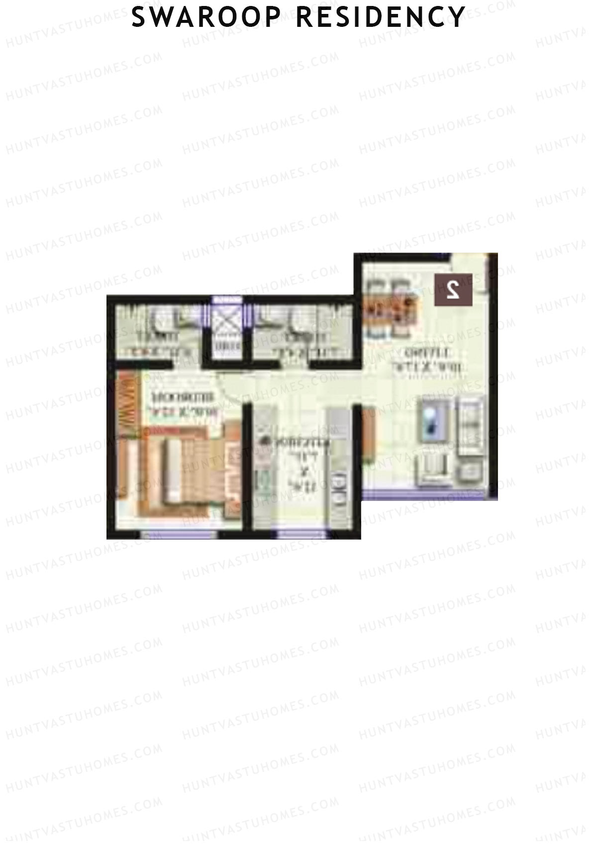 Swaroop Residency Wing A1 Unit 1 Floor Plan