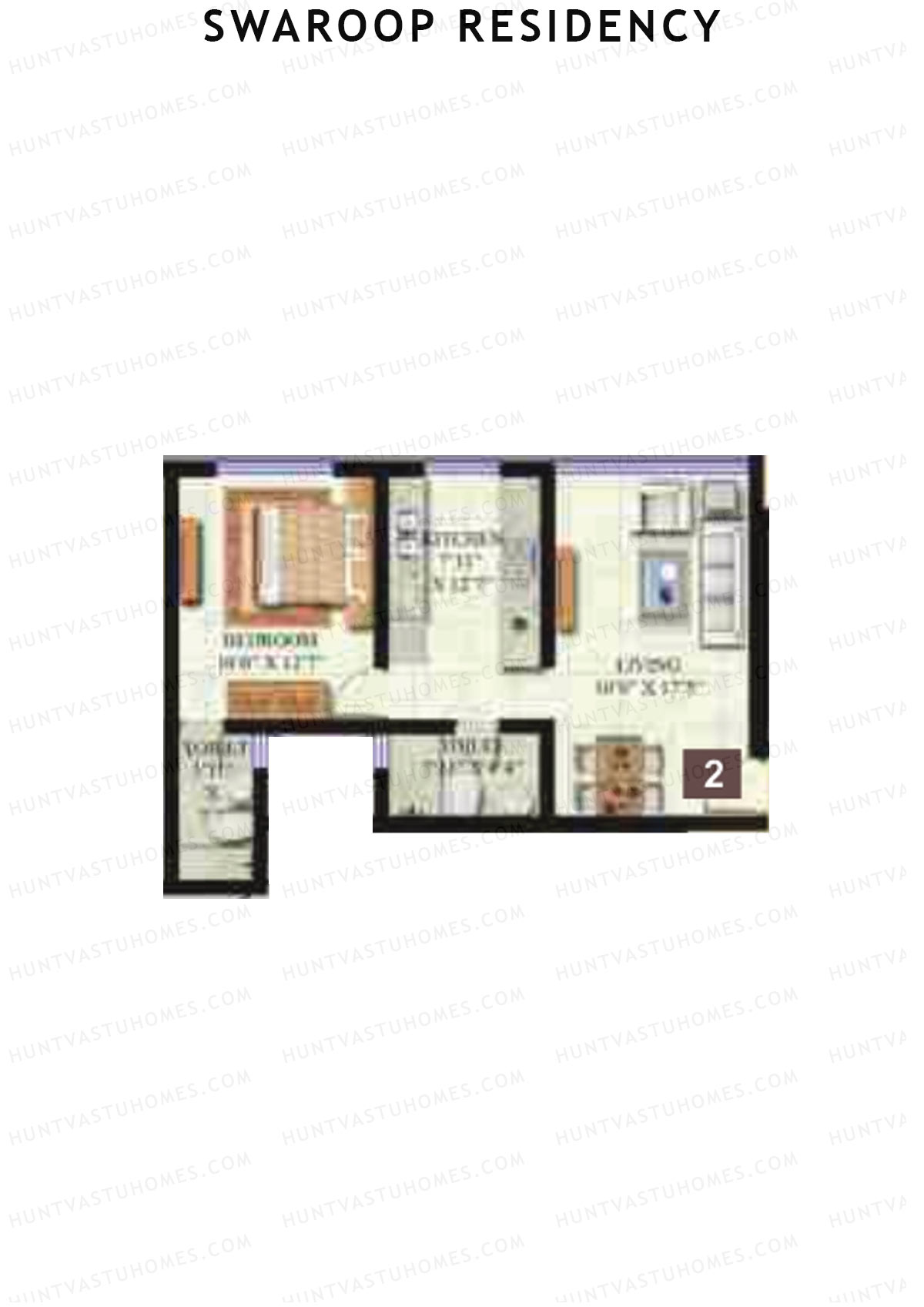 Swaroop Residency Wing A1 Unit 2 Floor Plan