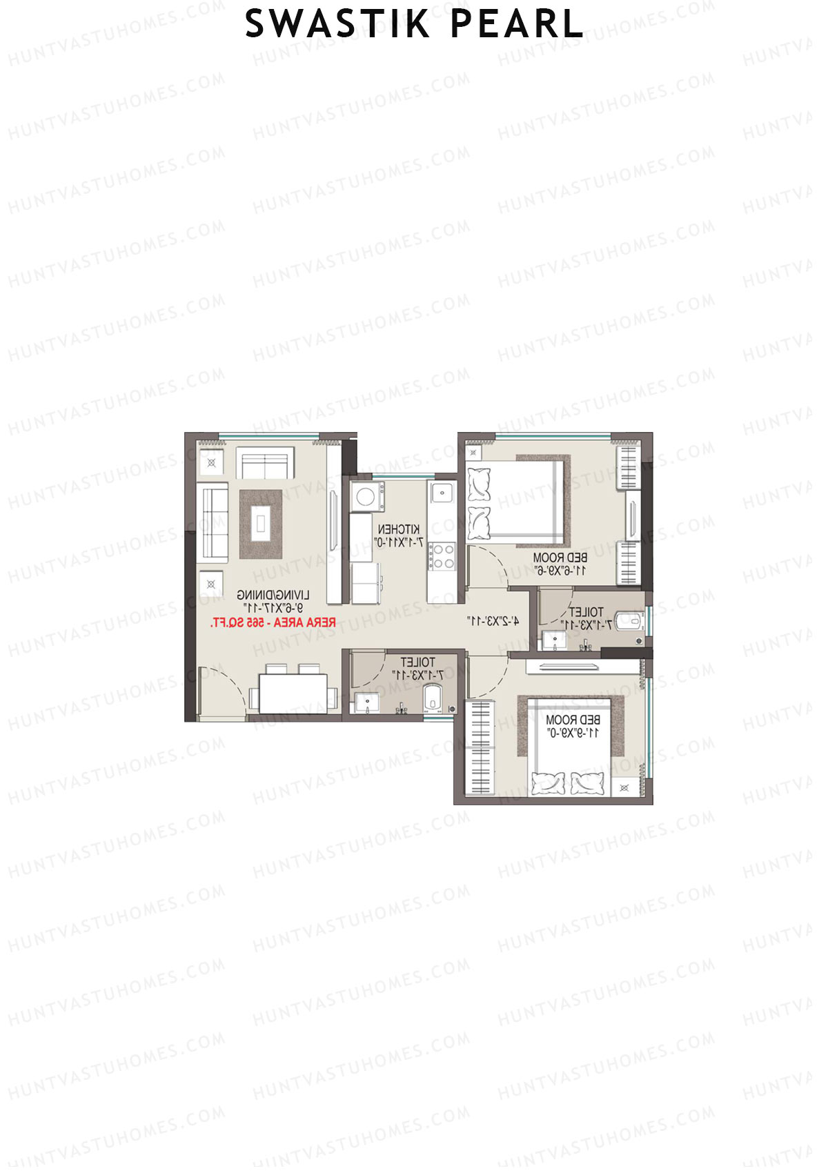 Swastik Pearl Block A Unit 4 Floor Plan