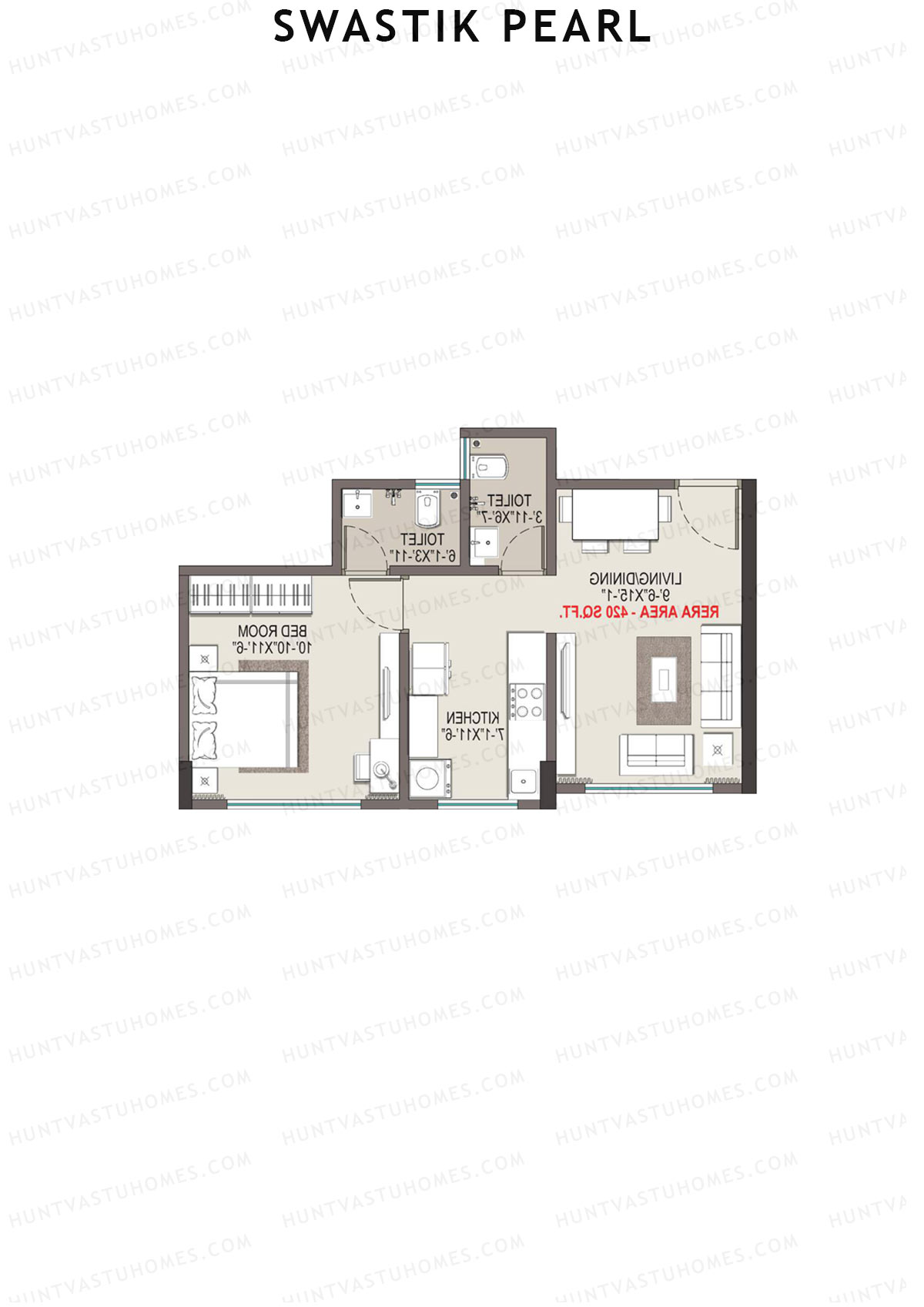 Swastik Pearl Block A Unit 6 Floor Plan