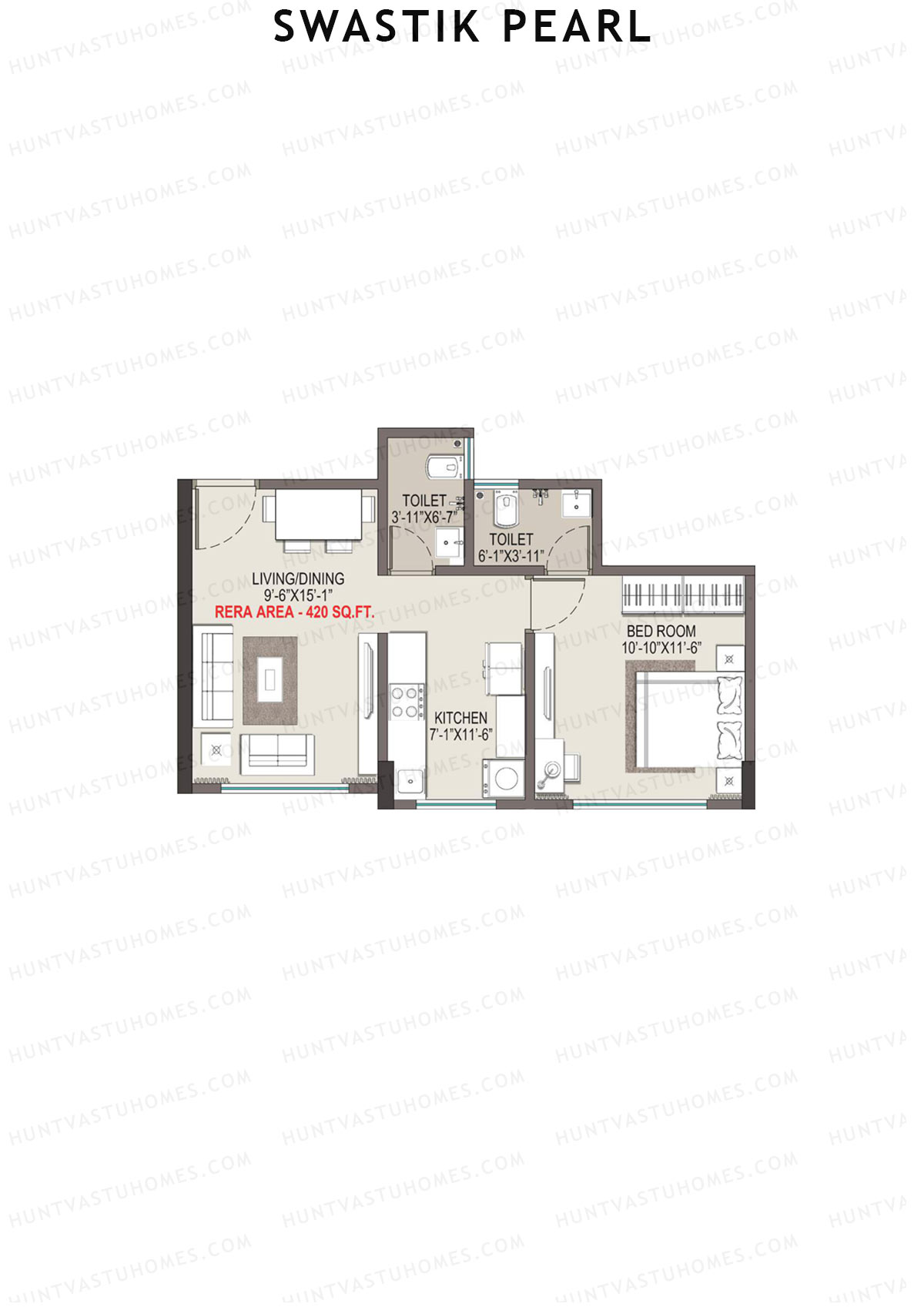 Swastik Pearl Block A Unit 7 Floor Plan
