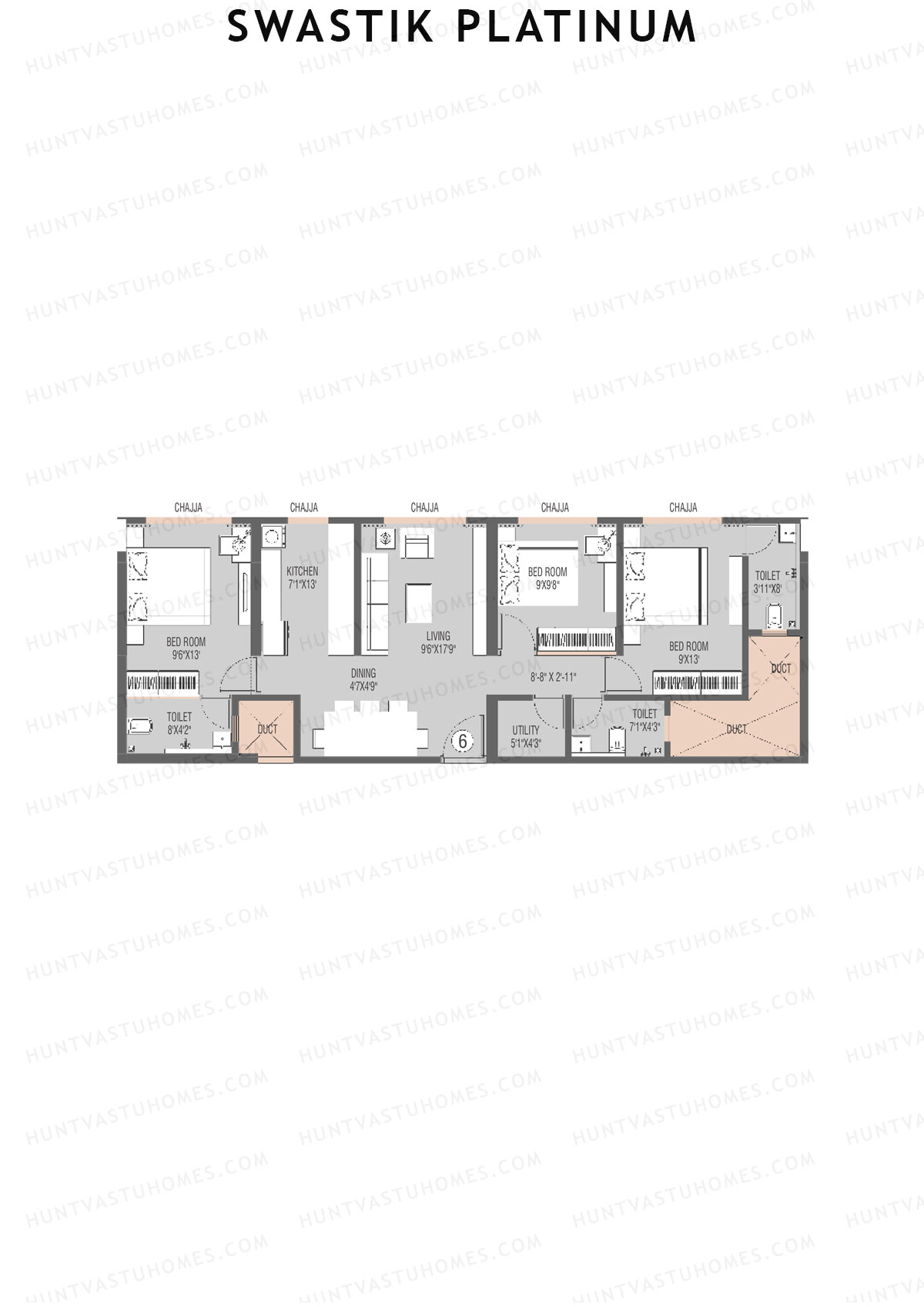 Swastik Platinum Wing A Unit 6 Floor Plan
