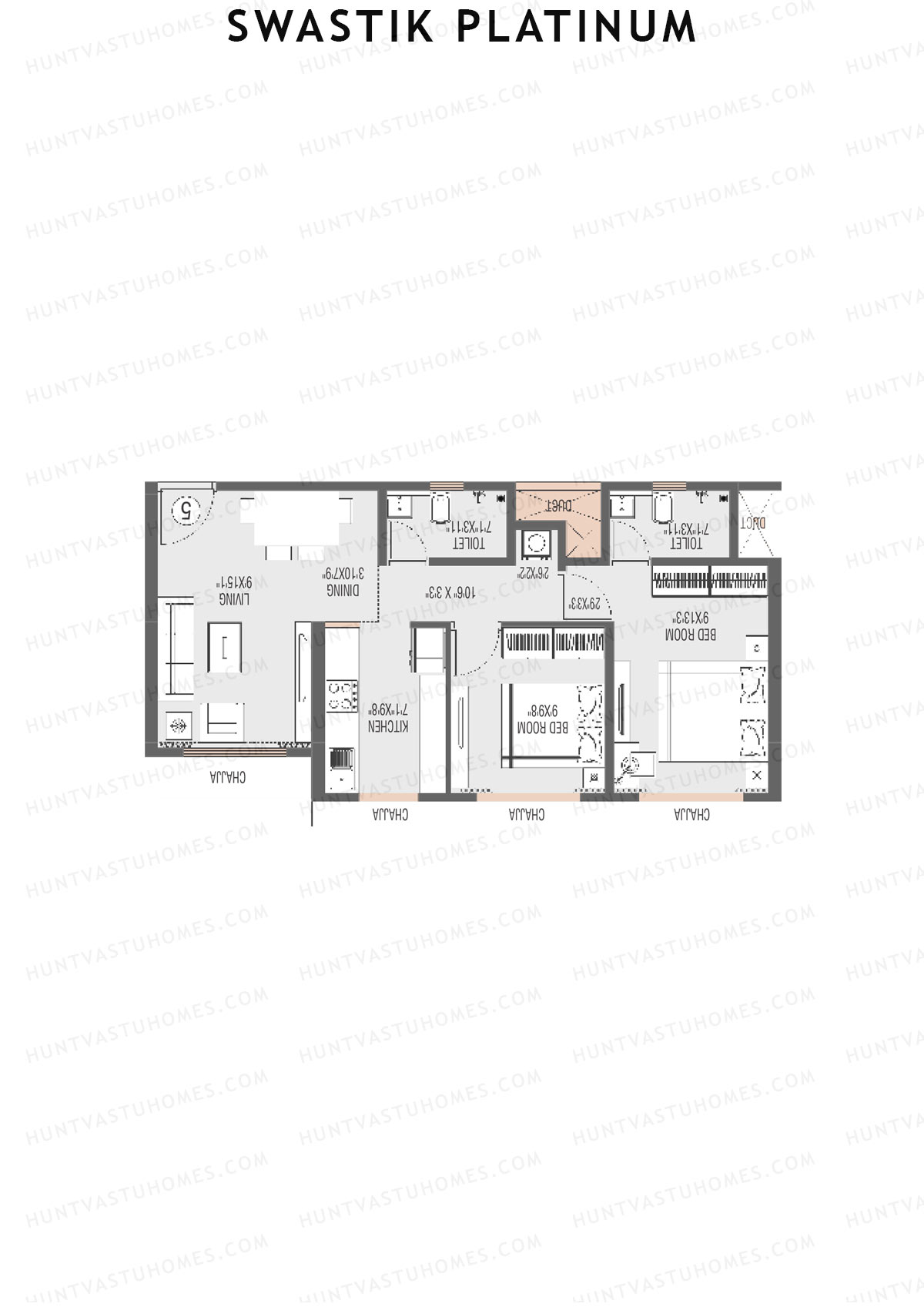 Swastik Platinum Wing C Unit 2 Floor Plan