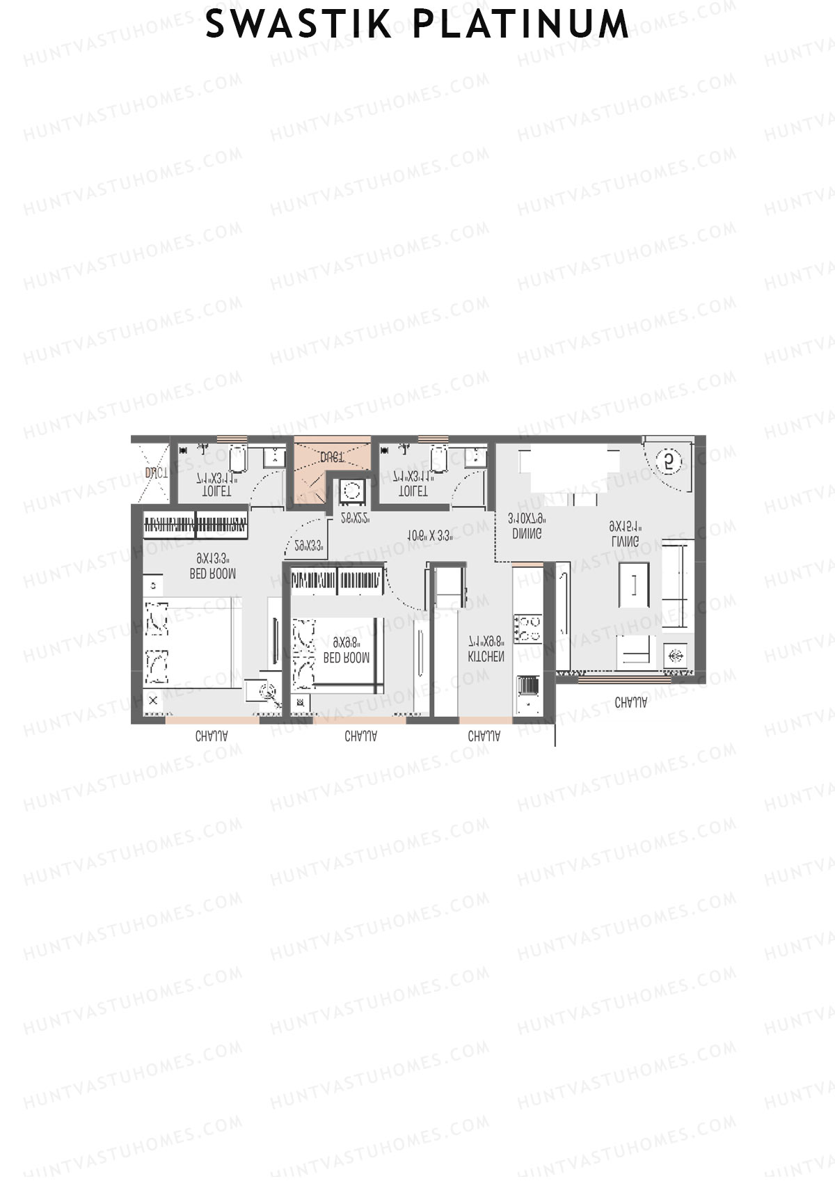 Swastik Platinum Wing C Unit 4 Floor Plan