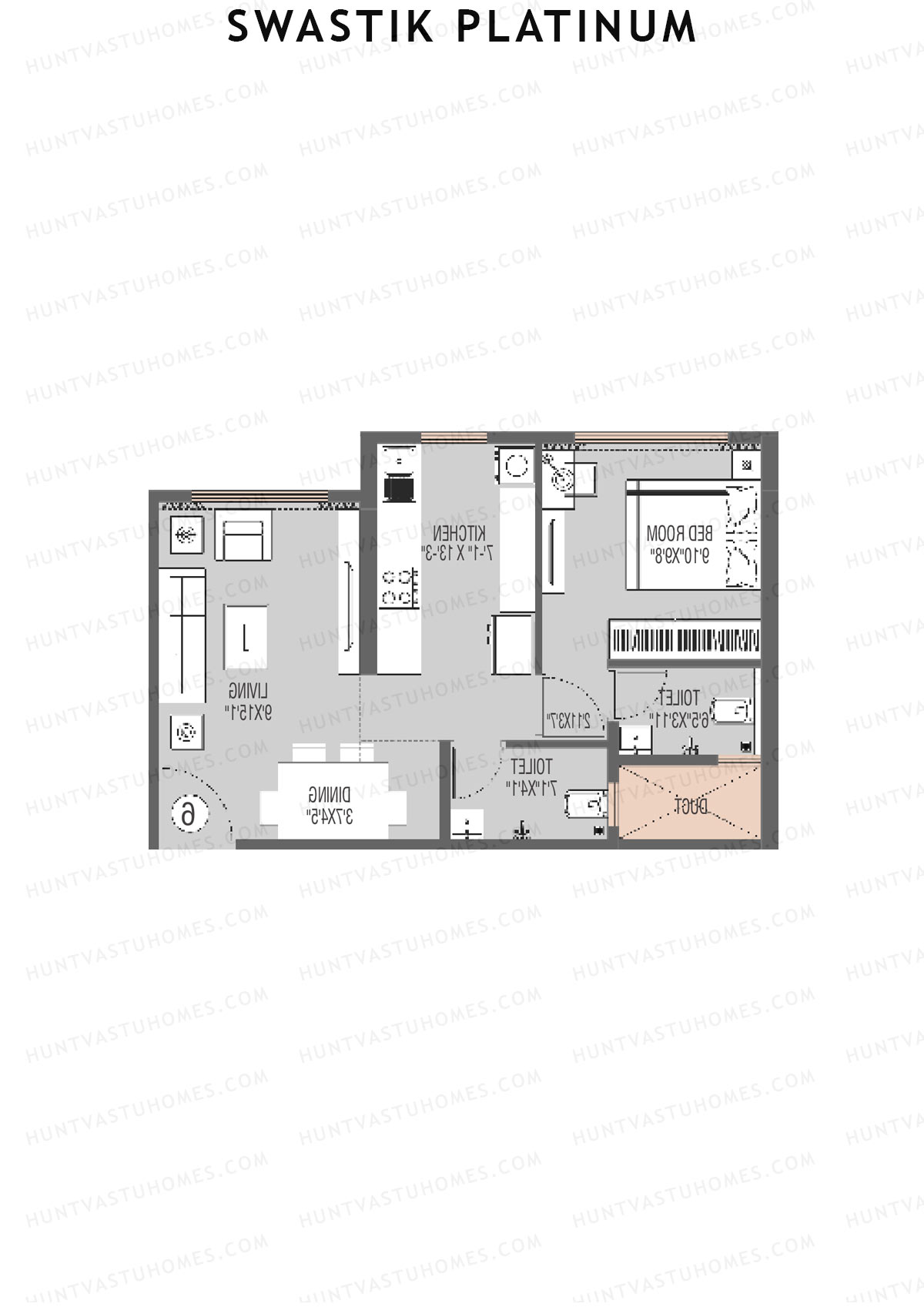 Swastik Platinum Wing C Unit 7 Floor Plan