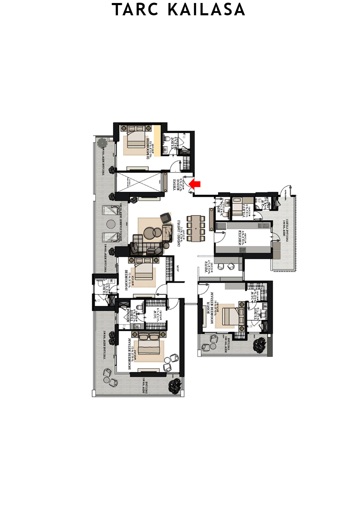 Tarc Kailasa Tower 1 Unit 4 Floor Plan
