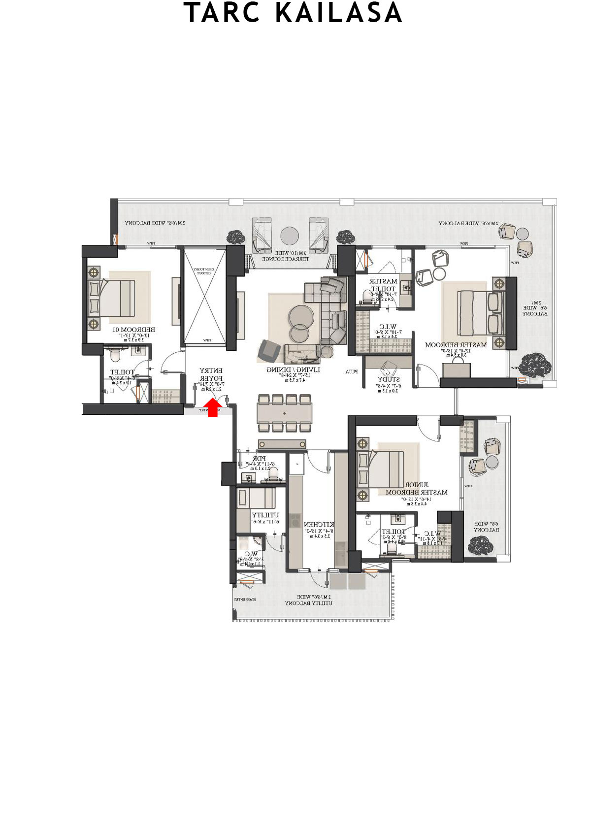 Tarc Kailasa Tower 5 Unit 1 Floor Plan