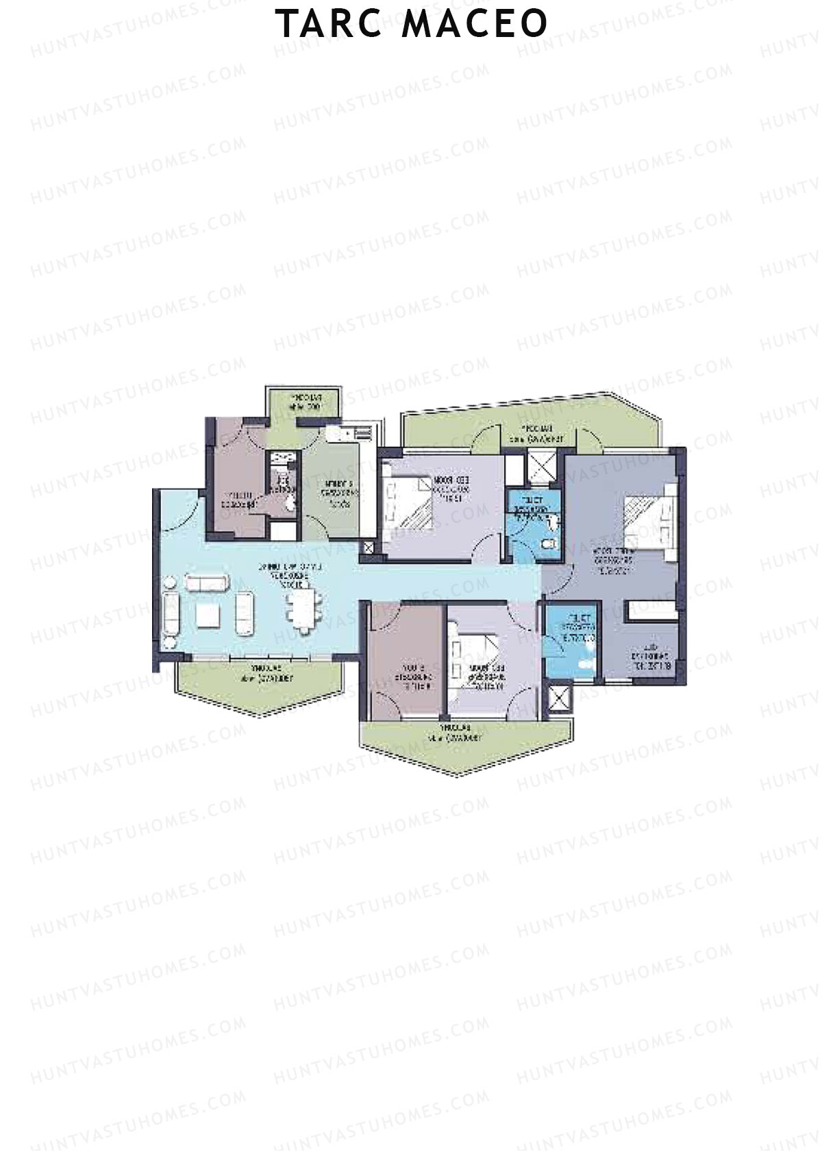 Tarc Maceo Tower A Unit 3 1 Floor Plan