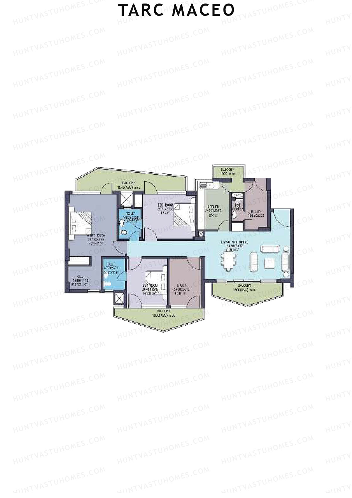 Tarc Maceo Tower A Unit 4 Floor Plan