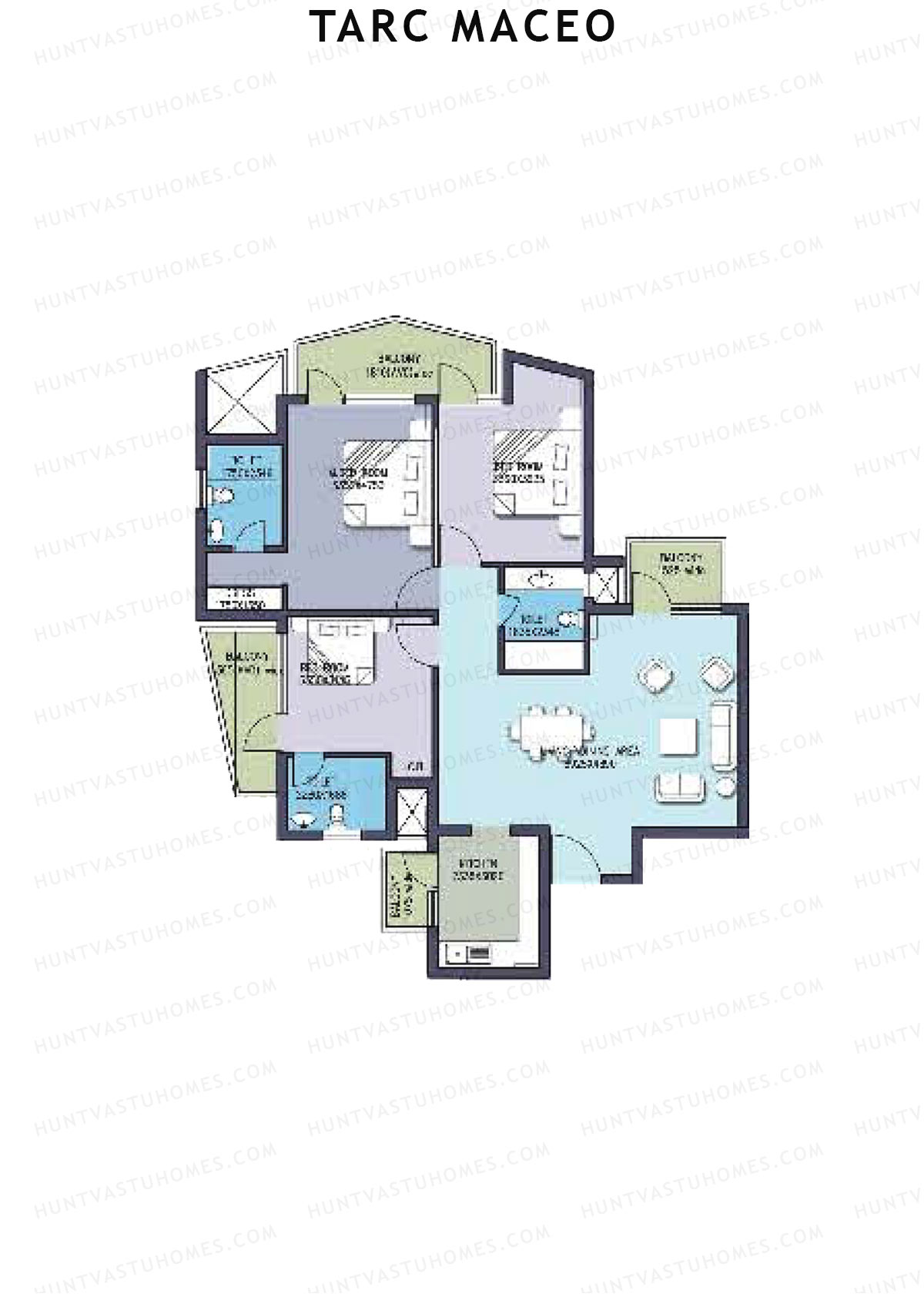 Tarc Maceo Tower B Unit 1 Floor Plan