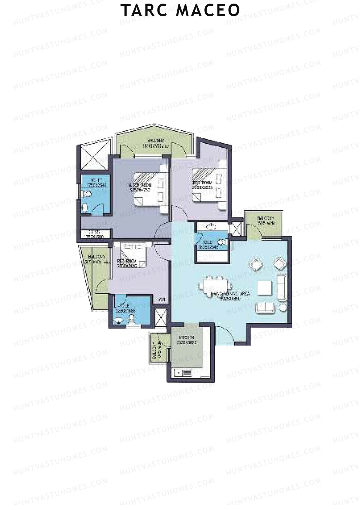 Tarc Maceo Tower D Unit 1 Floor Plan