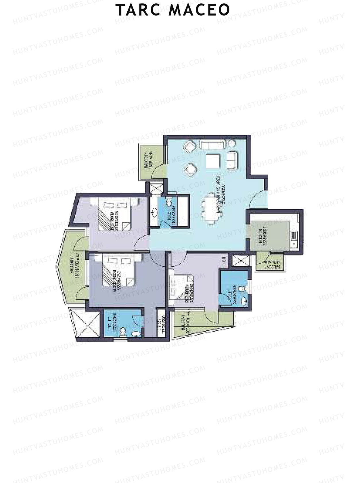 Tarc Maceo Tower E Unit 1 Floor Plan