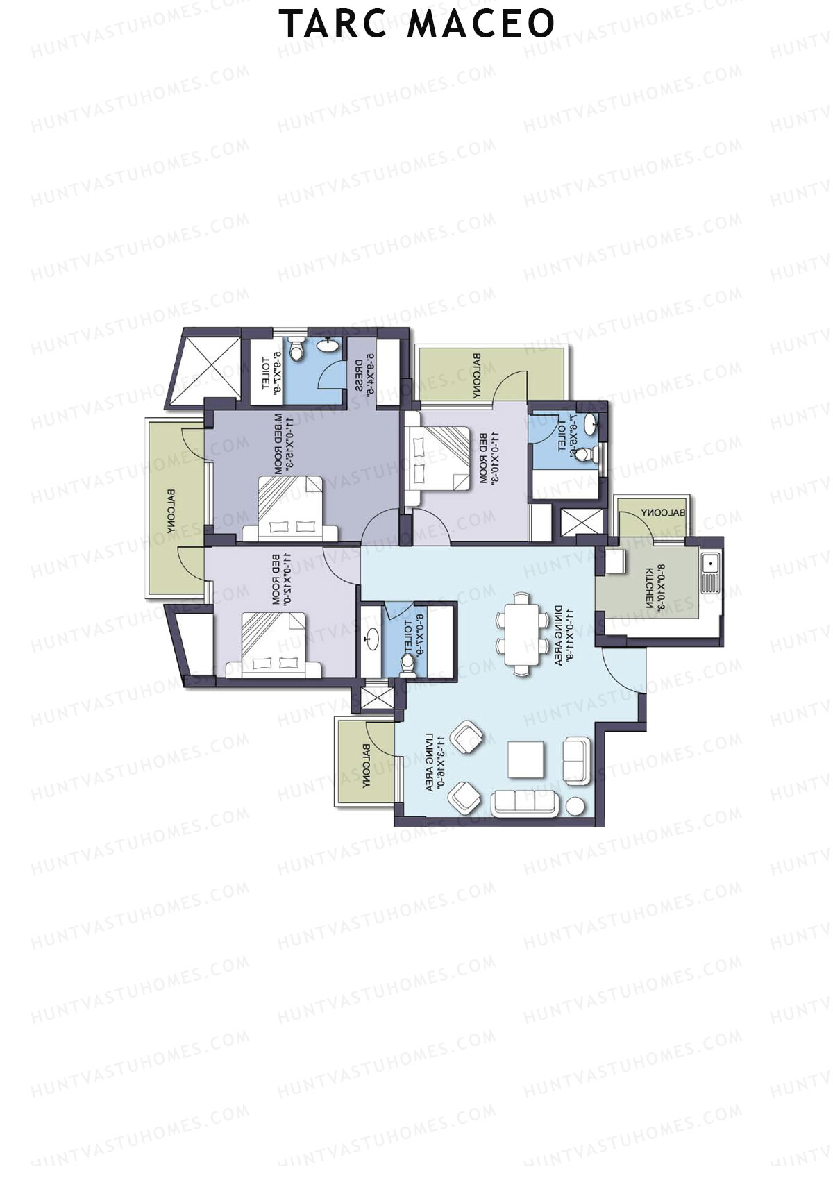 Tarc Maceo Tower E Unit 2 Floor Plan