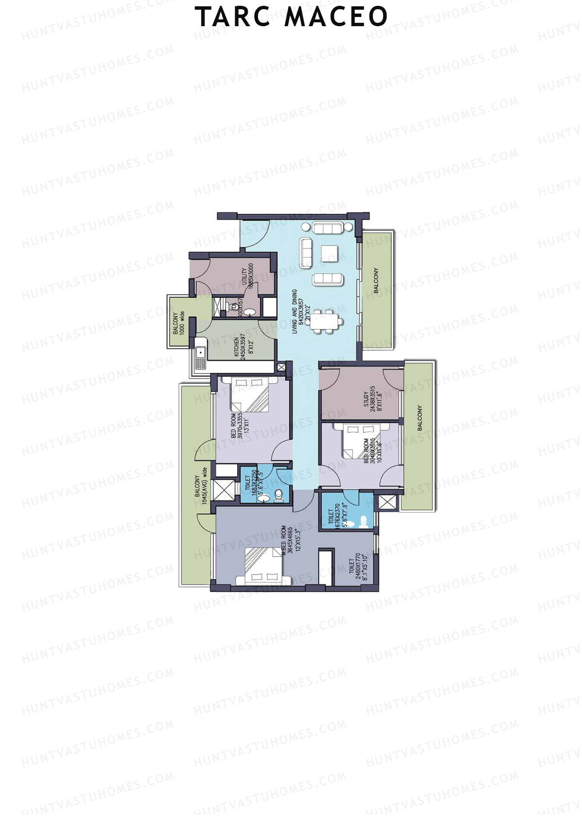 Tarc Maceo Tower F Unit 4 Floor Plan