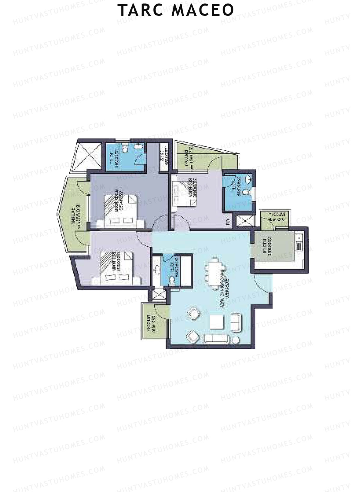 Tarc Maceo Tower G Unit 2 1 Floor Plan