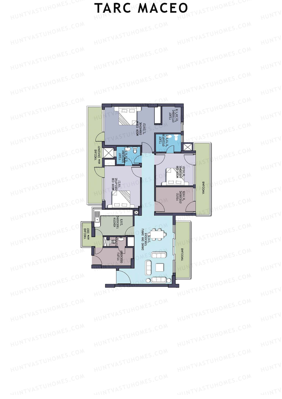 Tarc Maceo Tower G Unit 3  Floor Plan