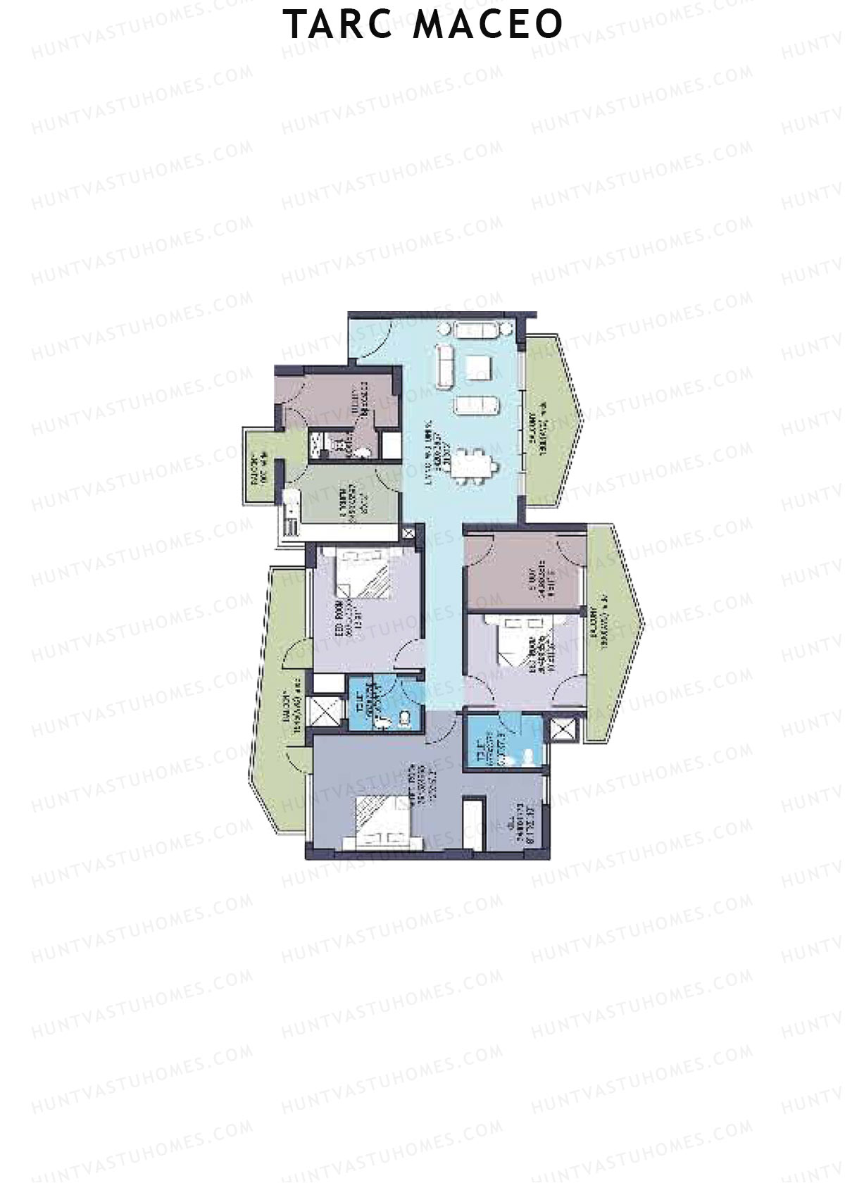 Tarc Maceo Tower G Unit 4 1 Floor Plan