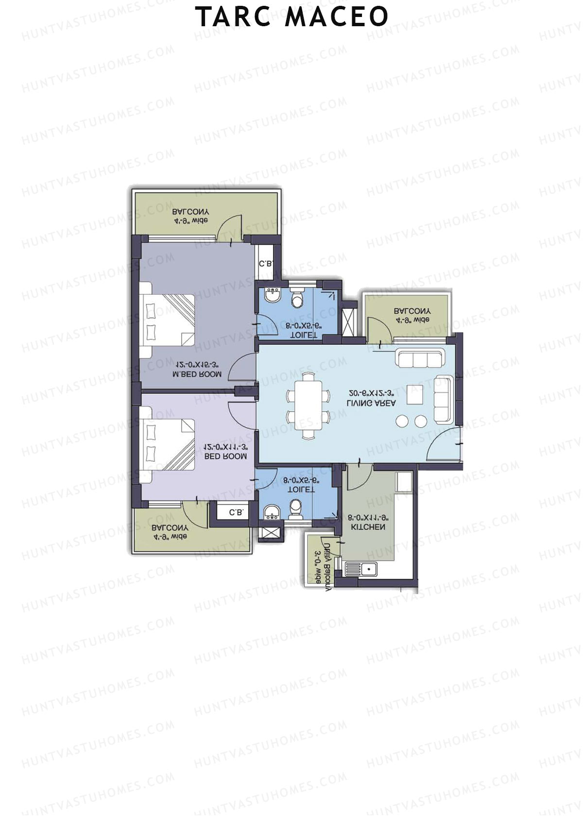 Tarc Maceo Tower N Unit 1 (Type A) Floor Plan