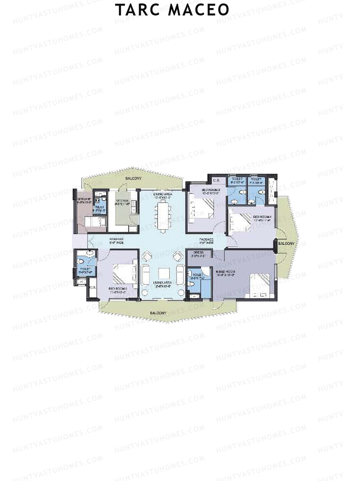 Tarc Maceo Tower Q Unit 2 1 Floor Plan