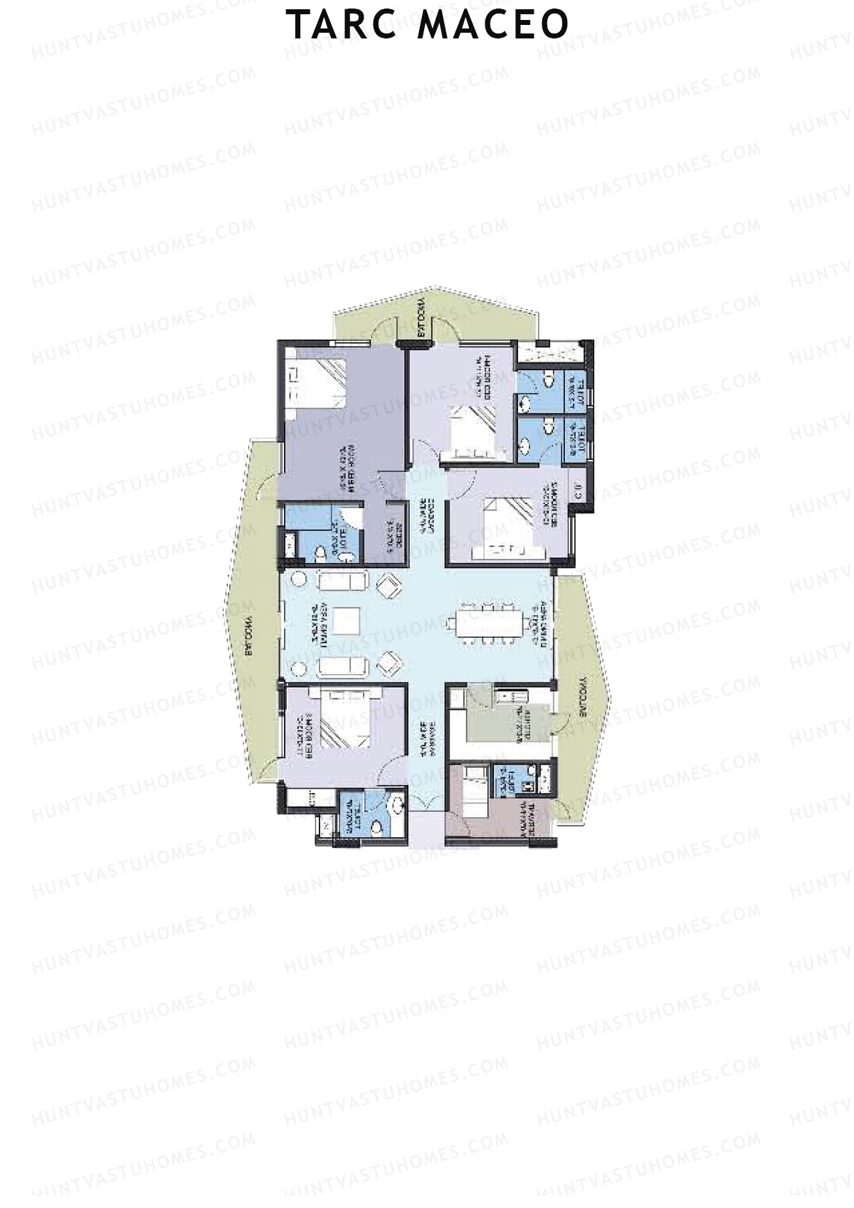 Tarc Maceo Tower R Unit 1 1 Floor Plan