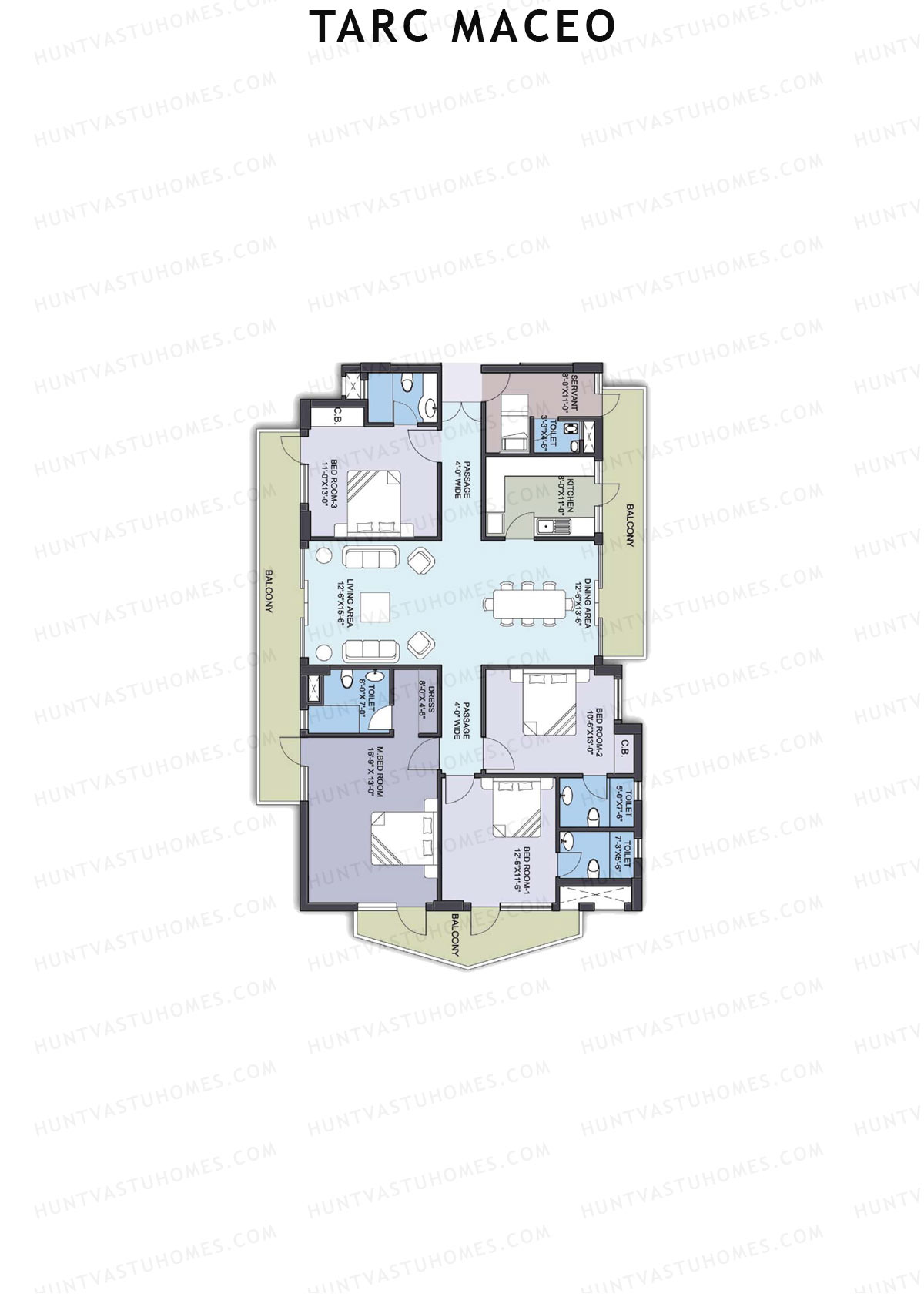 Tarc Maceo Tower R Unit 3  Floor Plan