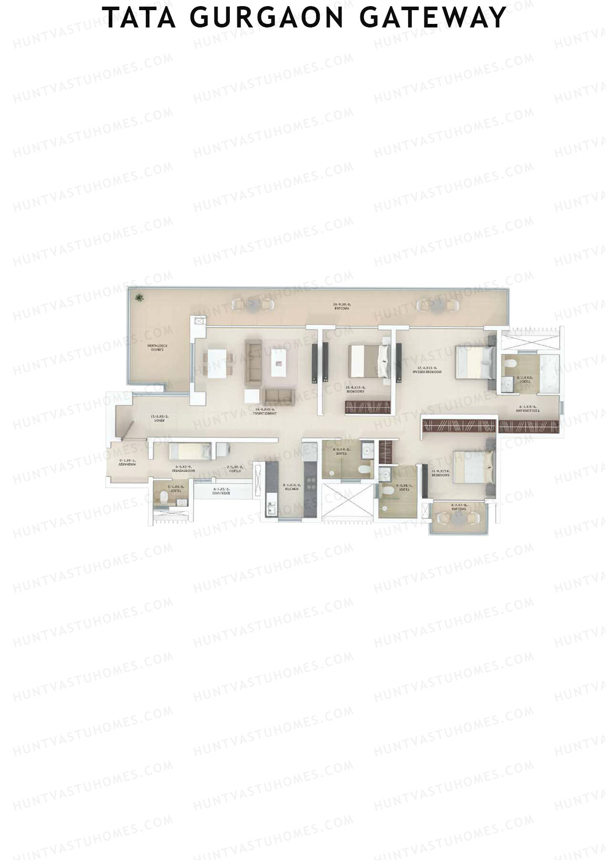 Tata Gurgaon Gateway Tower C Unit 2 Floor Plan