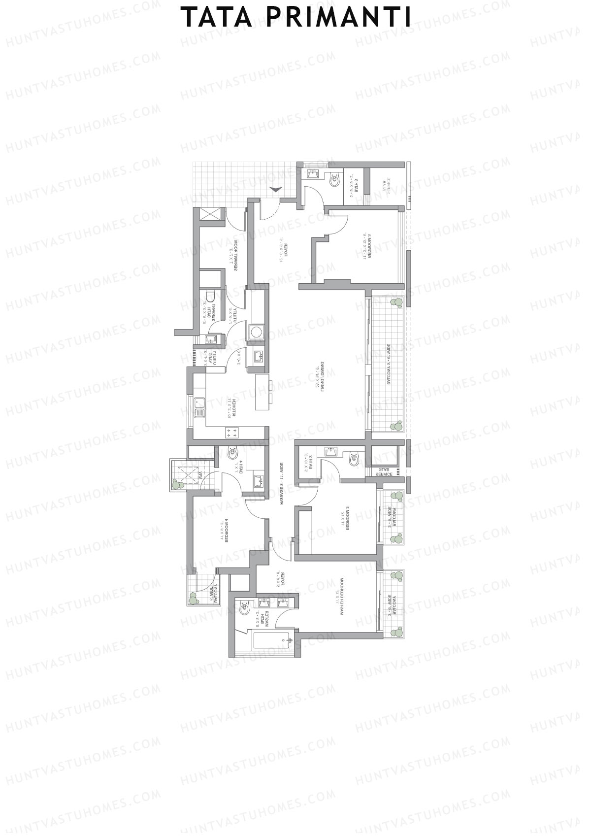Tata Primanti Tower 2 Unit 2 Floor Plan