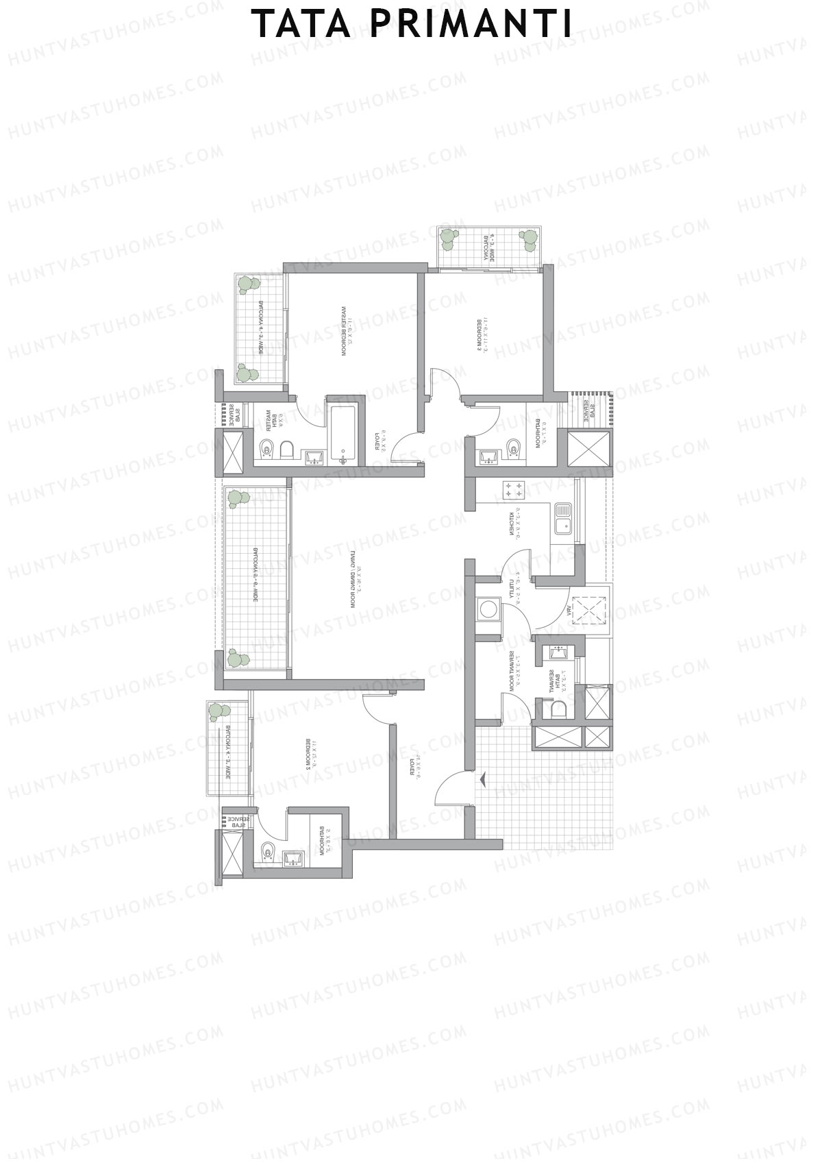 Tata Primanti Tower 3 Unit 3 Floor Plan