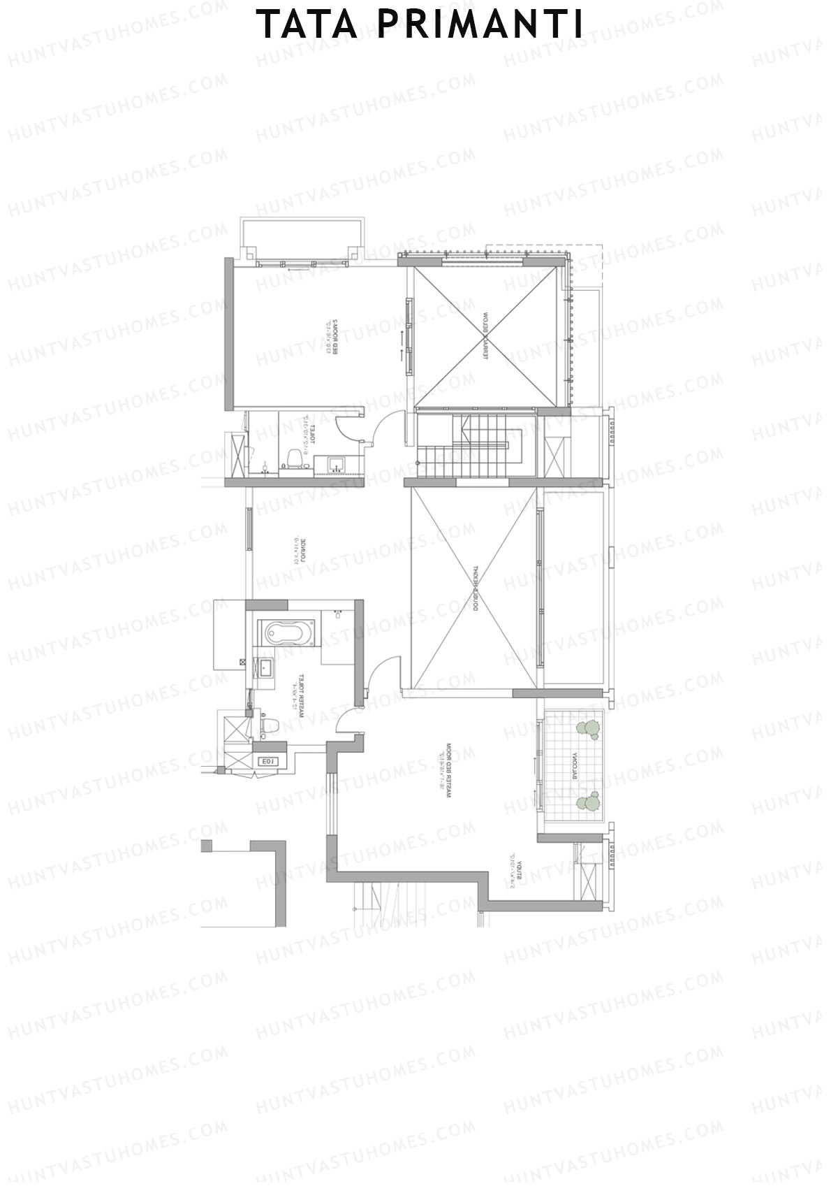 Tata Primanti Tower 5 Unit 2 (Duplex) Floor Plan