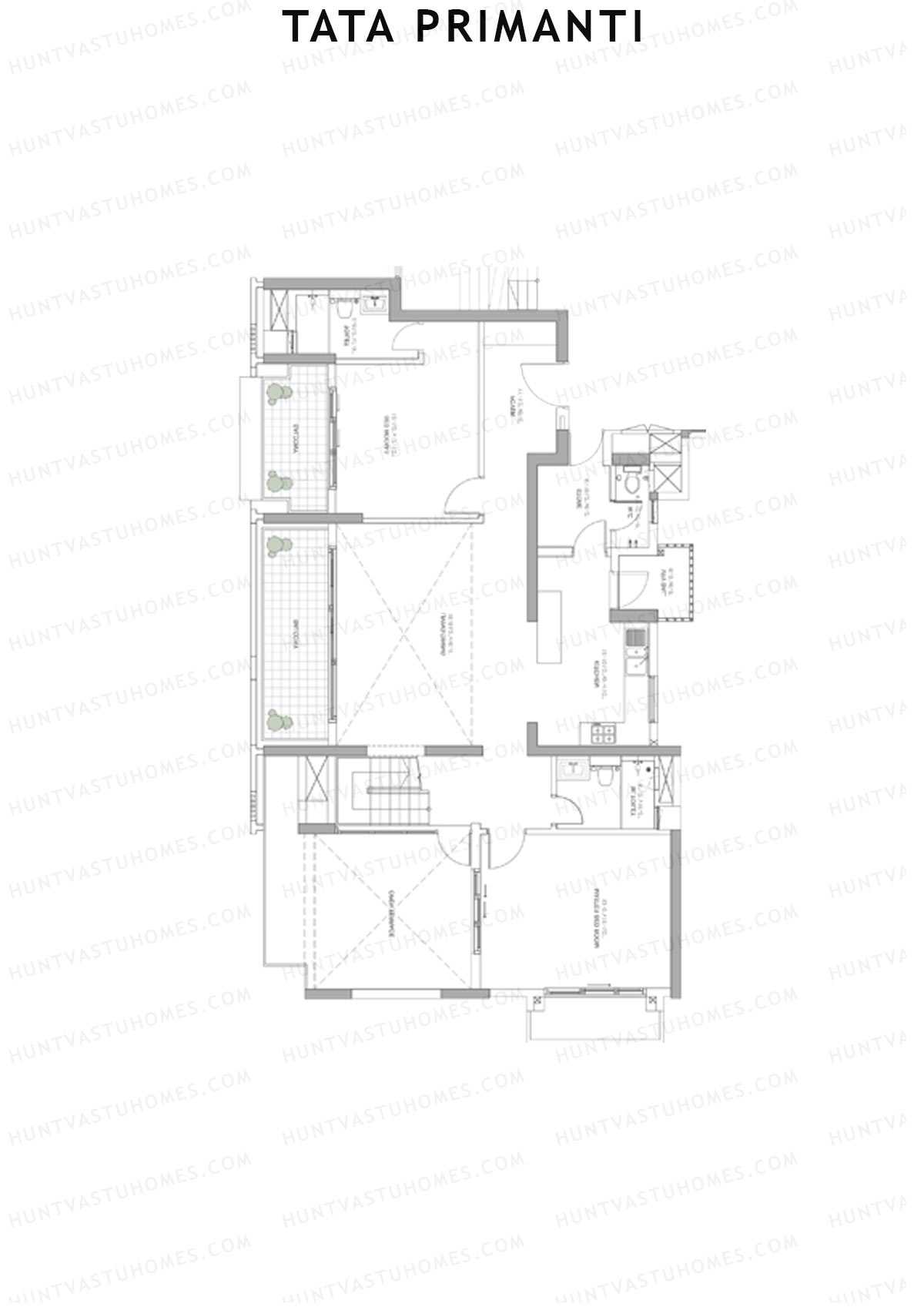 Tata Primanti Tower 5 Unit 4 (Duplex) Floor Plan