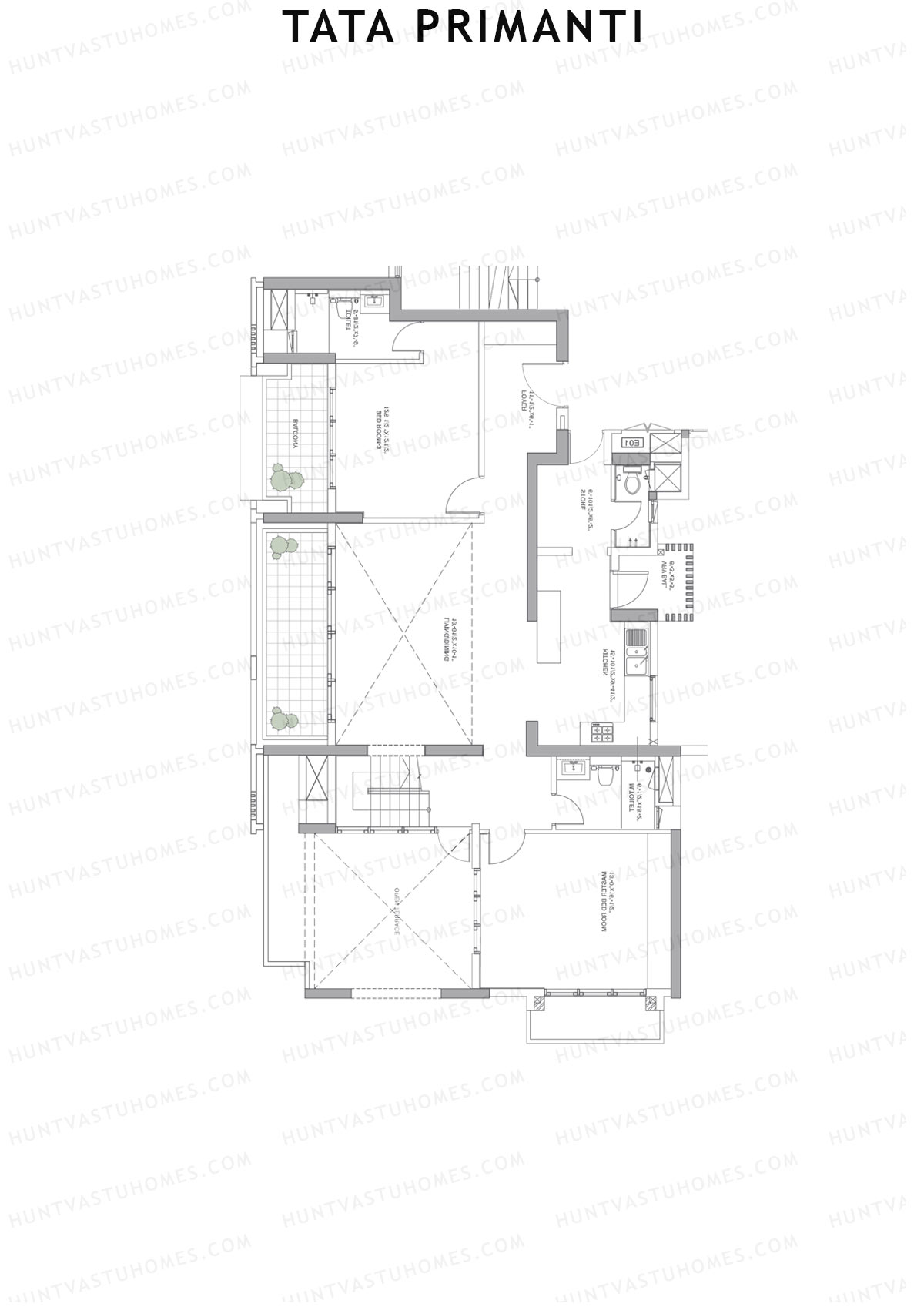 Tata Primanti Tower 6 Unit 4 (Duplex) Floor Plan