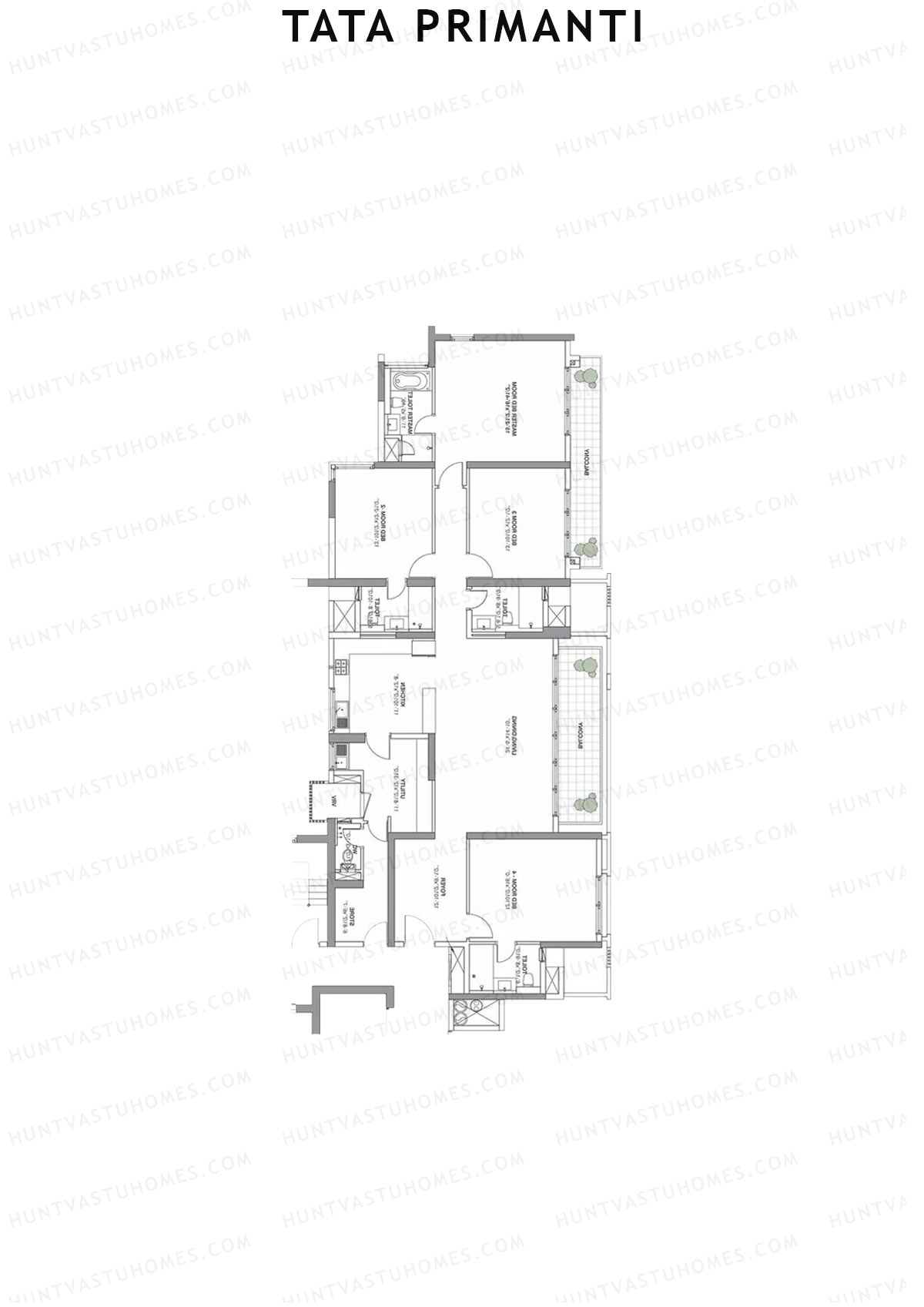 Tata Primanti Tower 7 Unit 2 Floor Plan