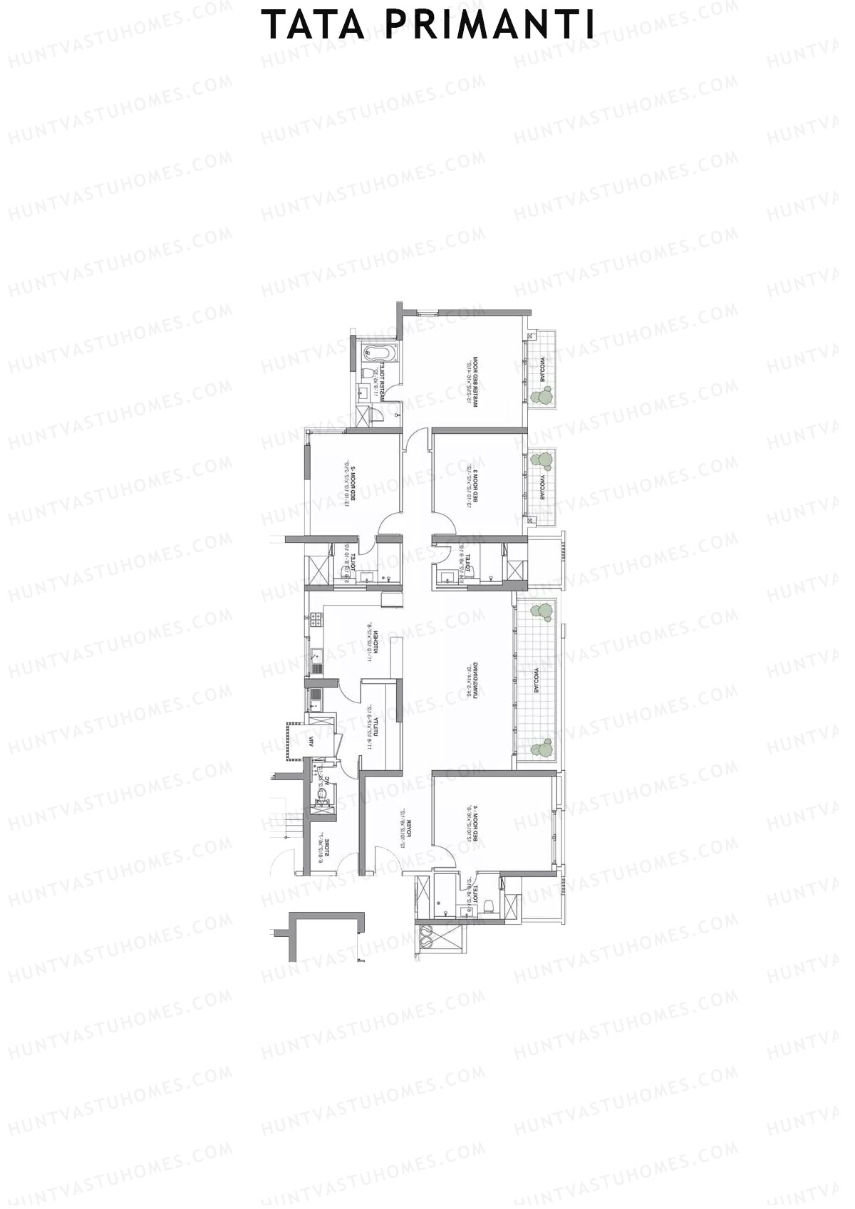 Tata Primanti Tower 7 Unit 2 Floor Plan