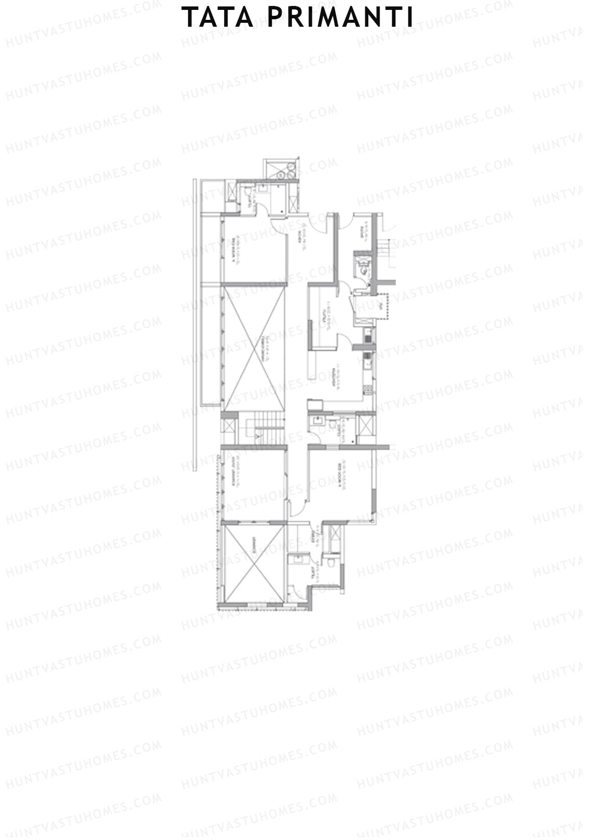 Tata Primanti Tower 7 Unit 4 (Duplex) Floor Plan