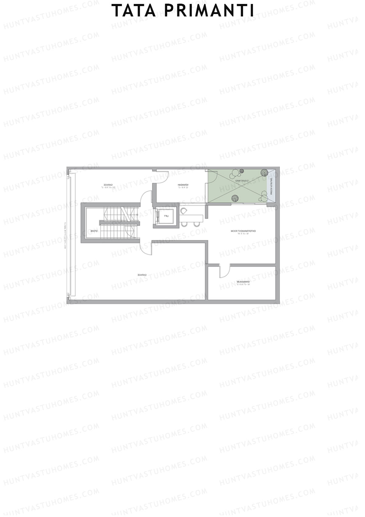 Tata Primanti Villa A 1-8 Unit 1 (Villa) Floor Plan