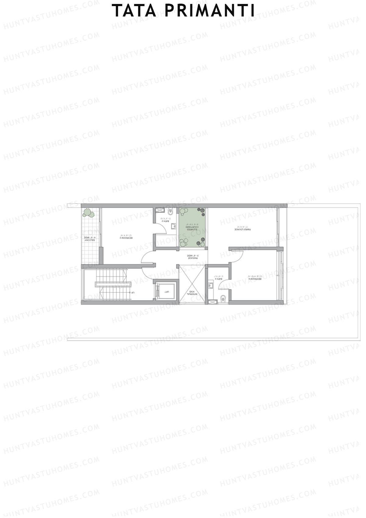 Tata Primanti Villa A 1-8 Unit 8 (Villa) Floor Plan