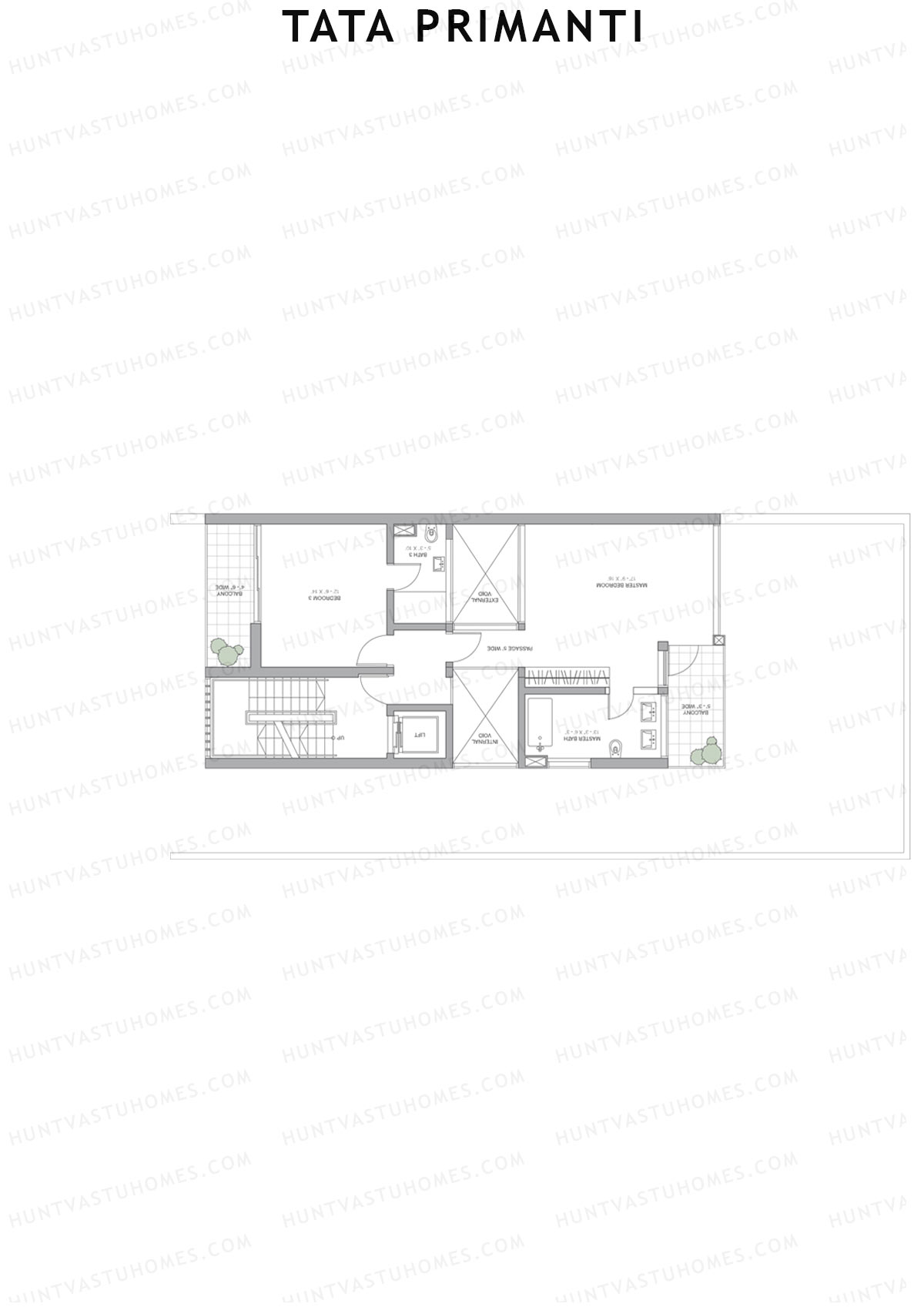 Tata Primanti Villa A 1-8 Unit 8 (Villa) Floor Plan