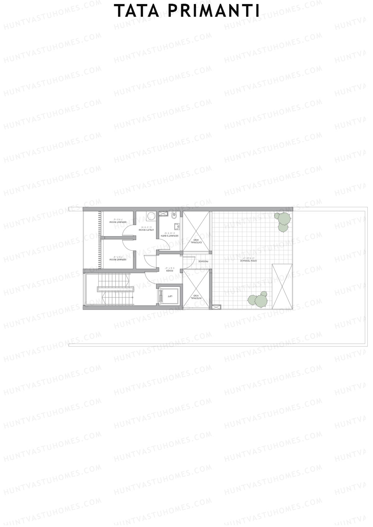 Tata Primanti Villa A 1-8 Unit 8 (Villa) Floor Plan