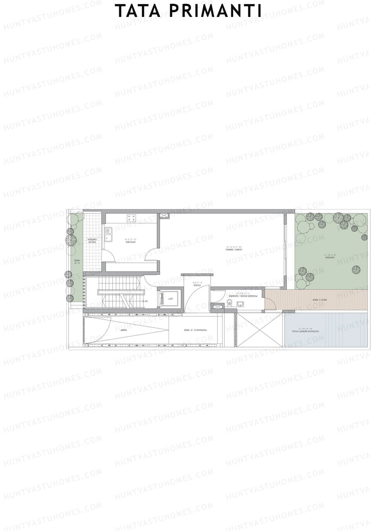 Tata Primanti Villa A 1-8 Unit 8 (Villa) Floor Plan