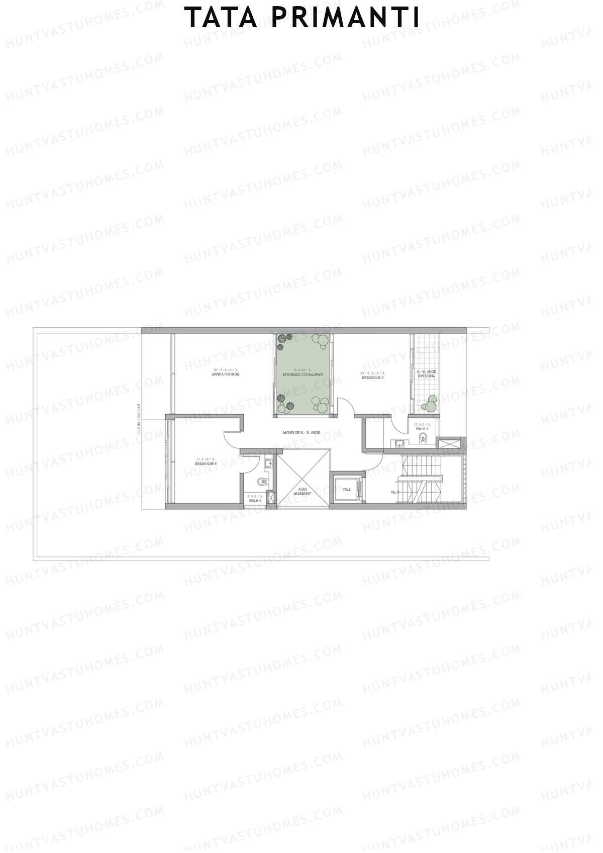 Tata Primanti Villa B 11-14 Unit 14 (Villa) Floor Plan