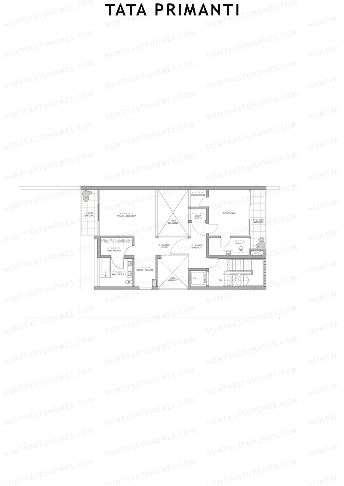 Tata Primanti Villa B 11-14 Unit 14 (Villa) Floor Plan