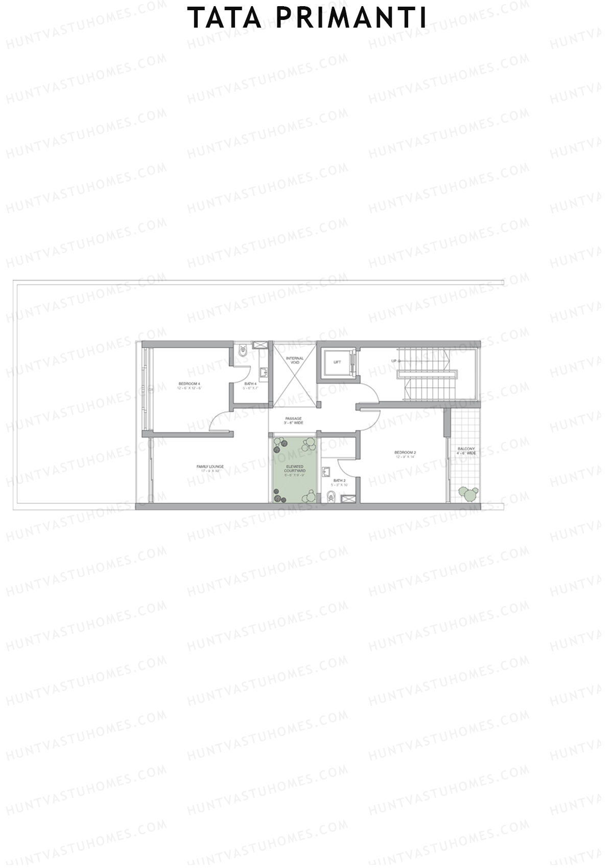 Tata Primanti Villa A 12-23 Unit 14 (Villa) Floor Plan