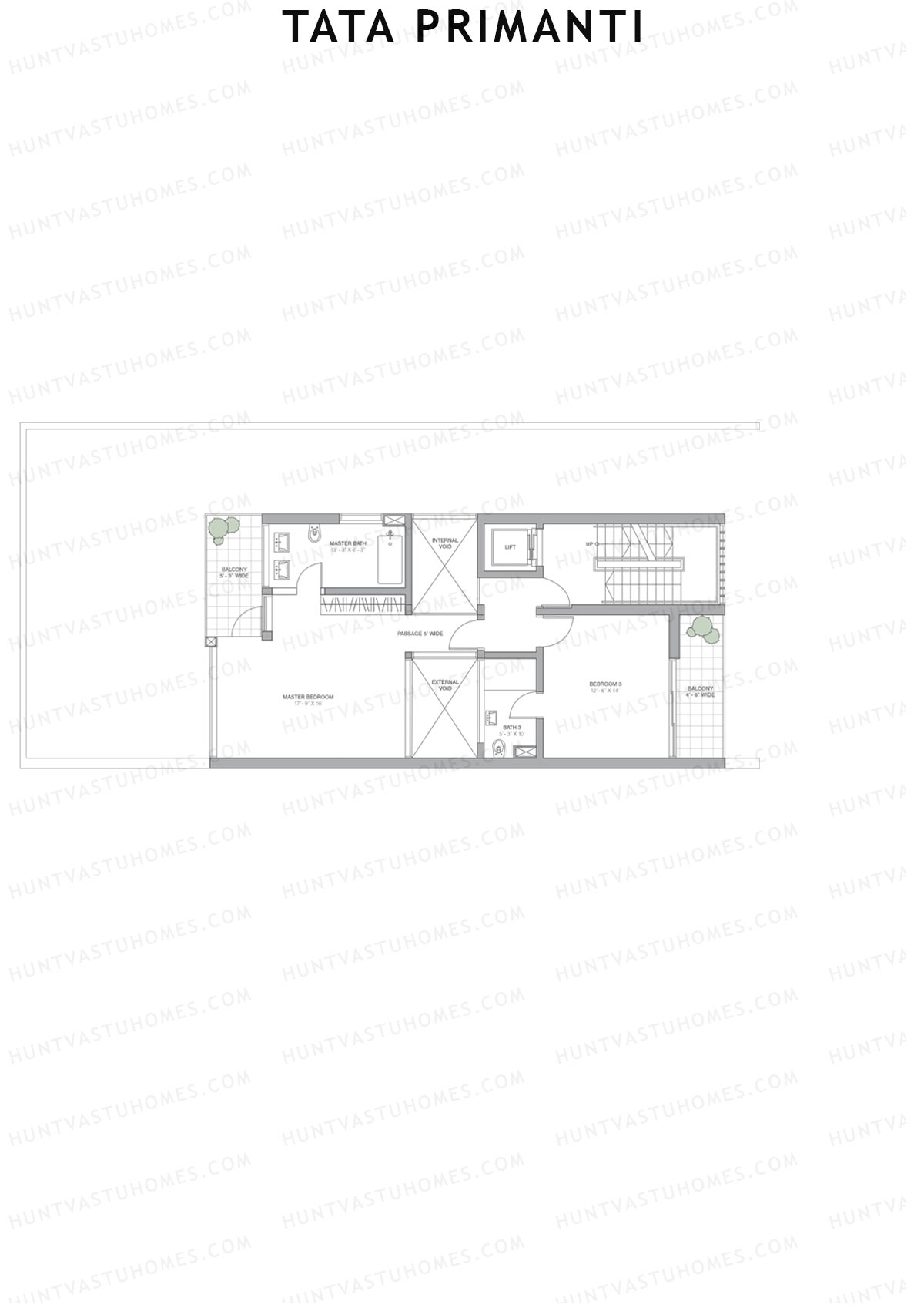 Tata Primanti Villa A 12-23 Unit 14 (Villa) Floor Plan