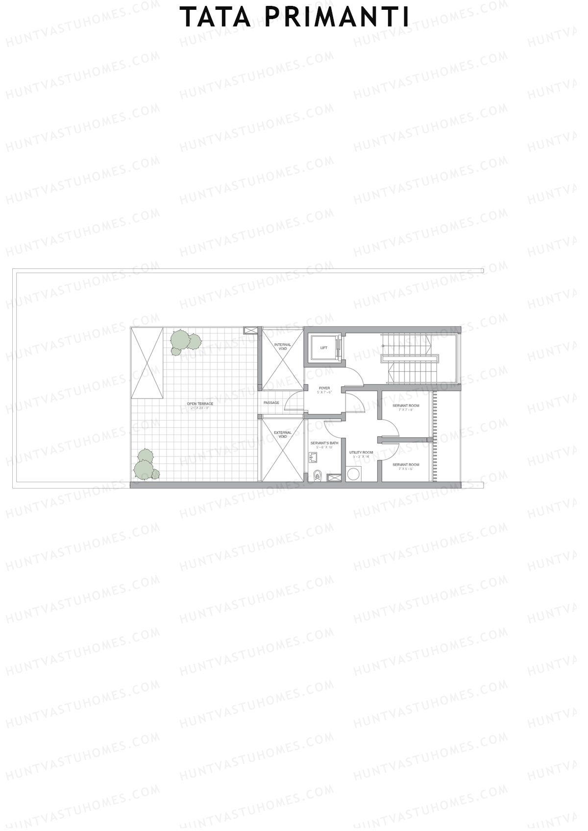 Tata Primanti Villa A 12-23 Unit 14 (Villa) Floor Plan